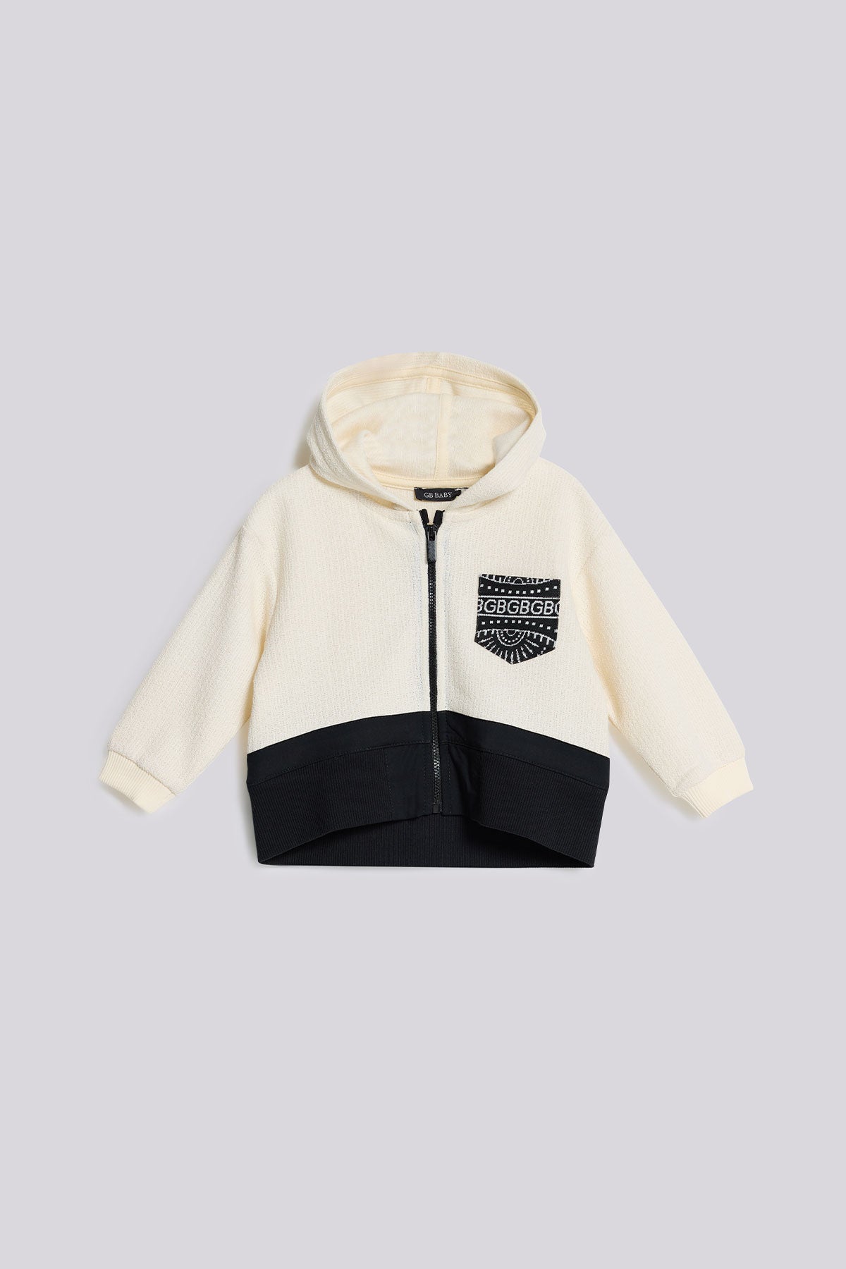 Baby Boy Ecru Tracksuit Top