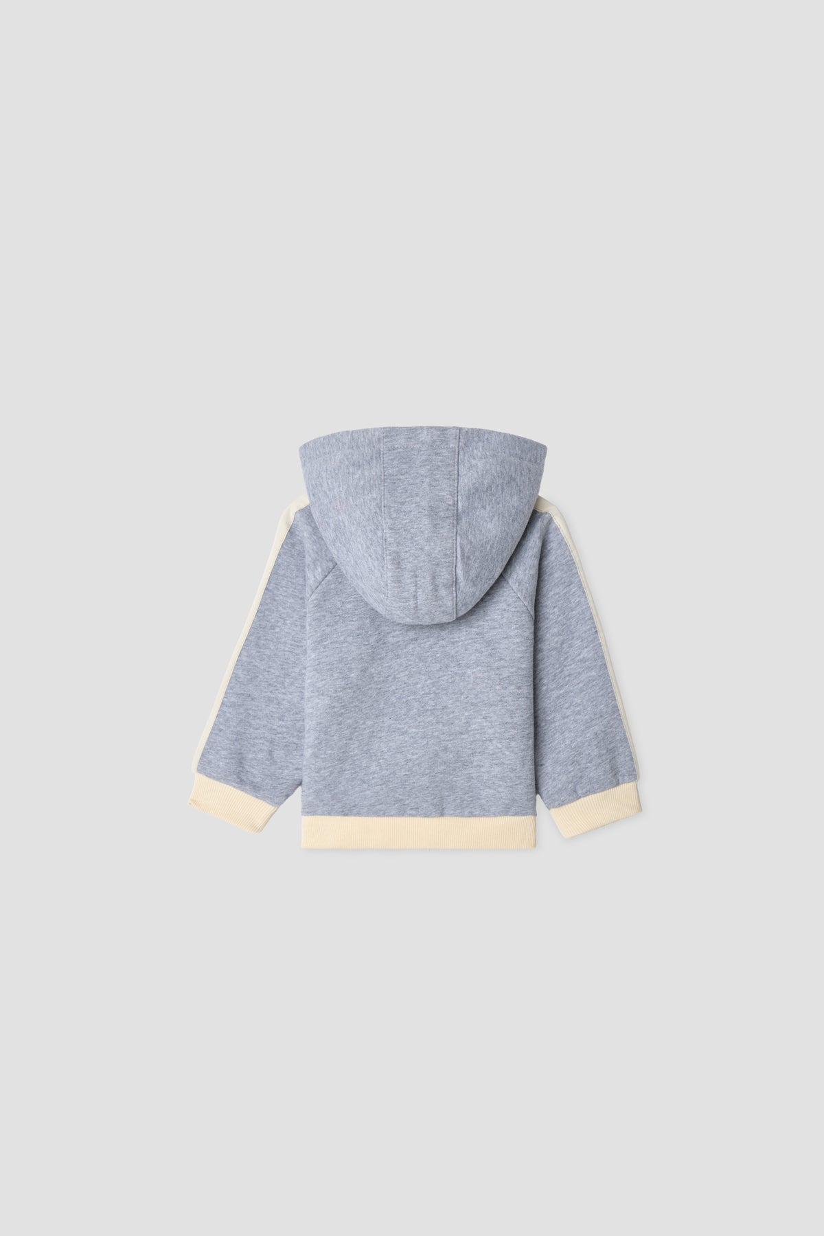 Baby Boy Grey Melange Tracksuit Set
