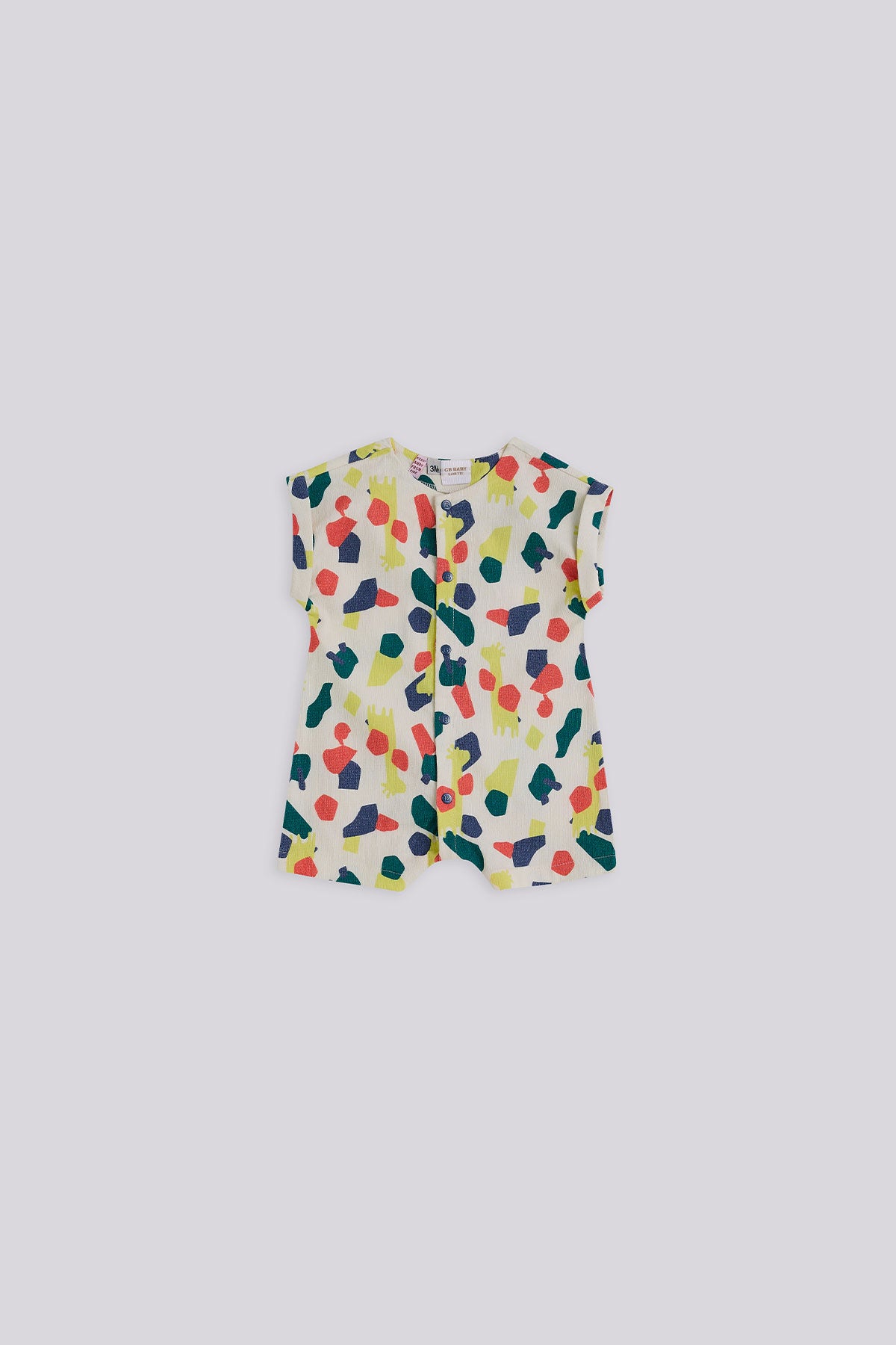 Baby Boy Patterned Overall