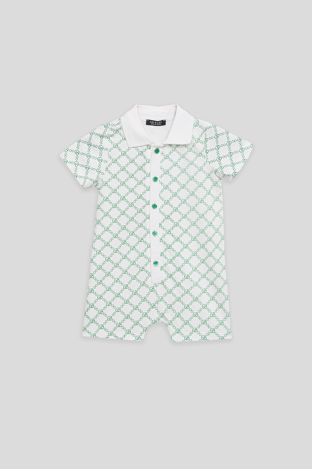 Baby Boy Patterned Overall