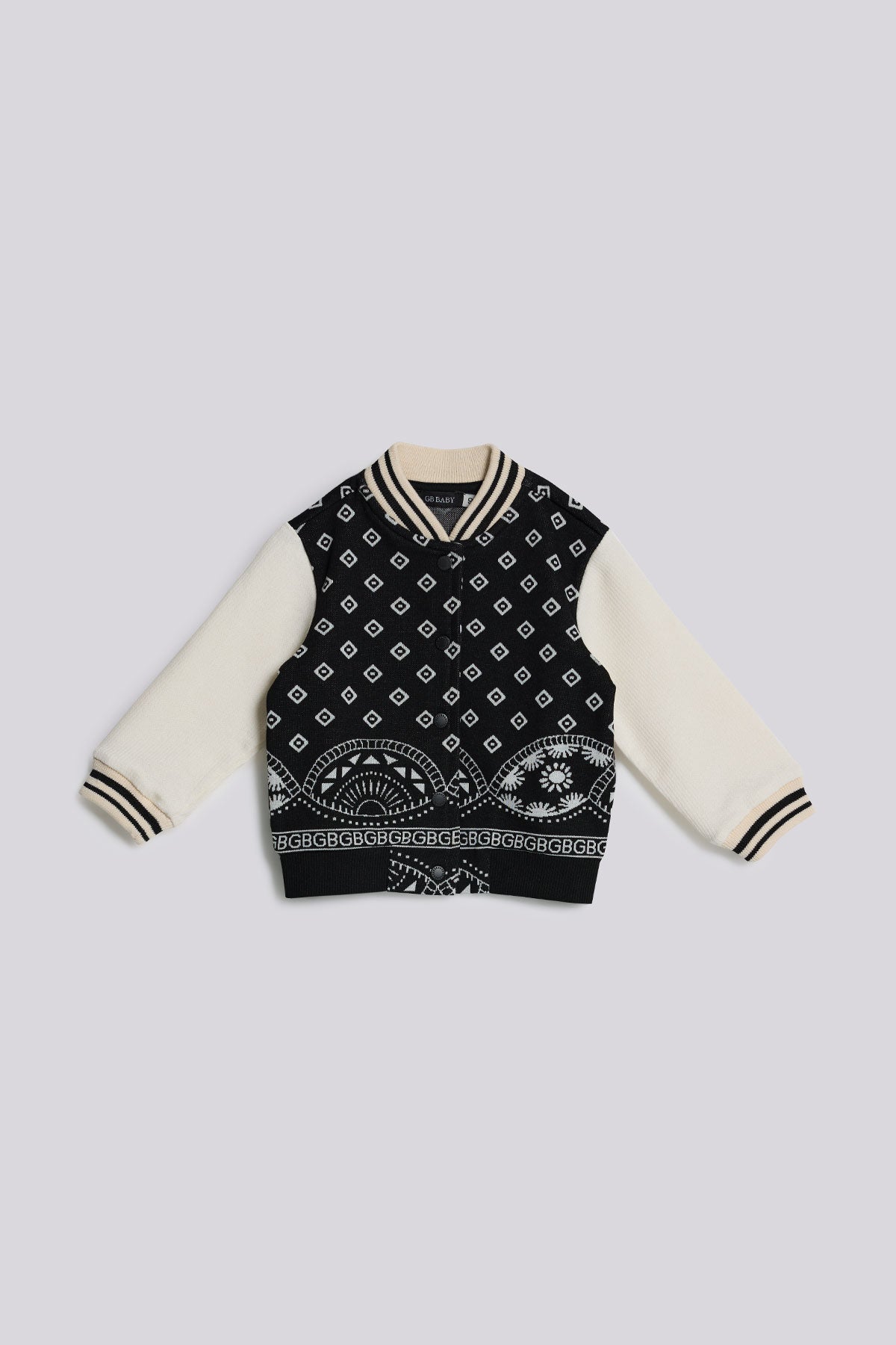 Baby Boy Patterned Tracksuit Top