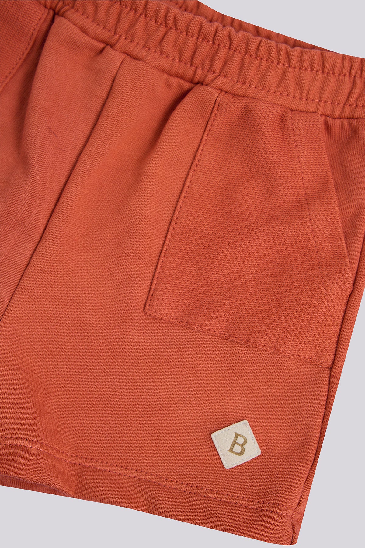 Baby Boy Tile Red Shorts