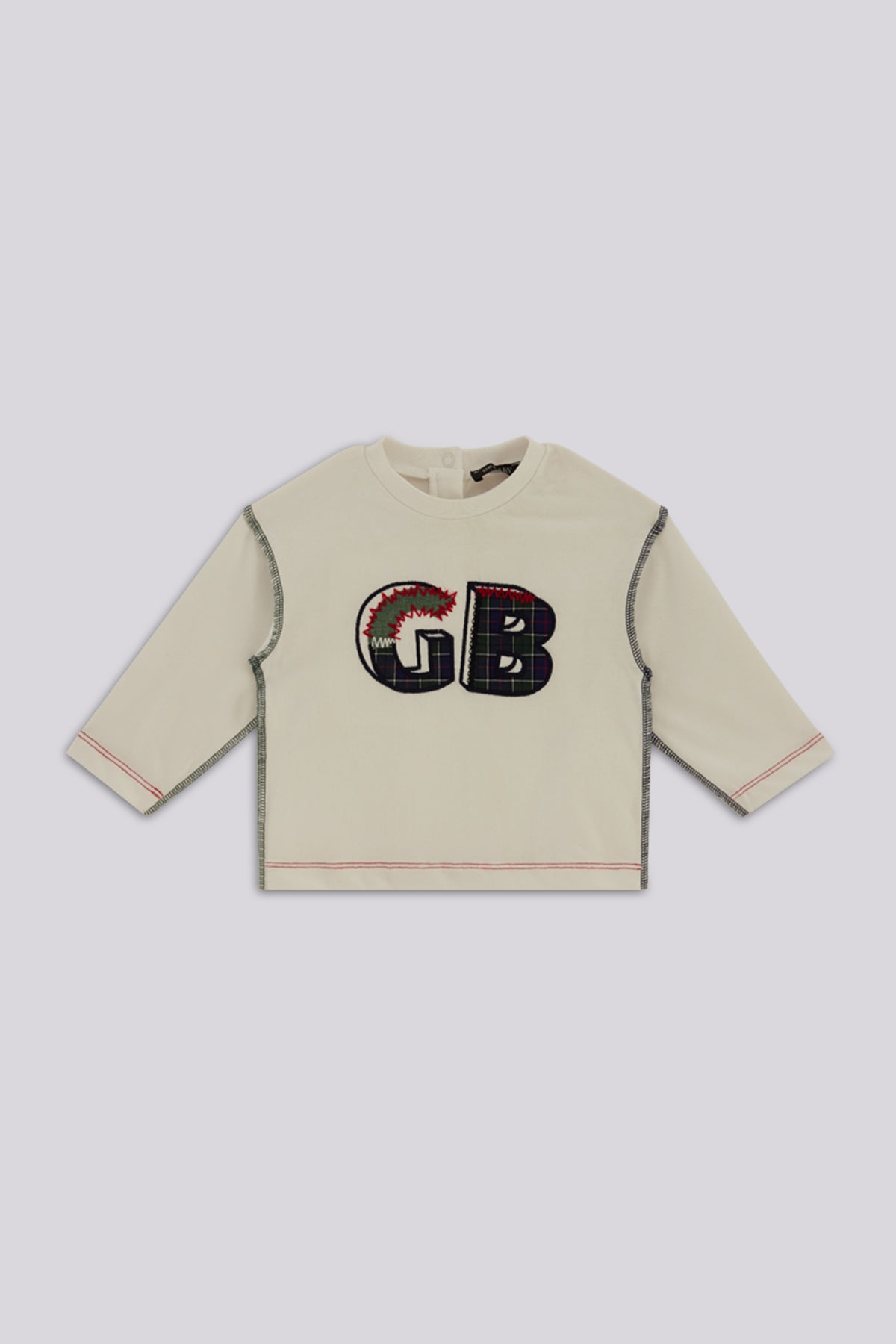 Baby Boy White Tracksuit Top
