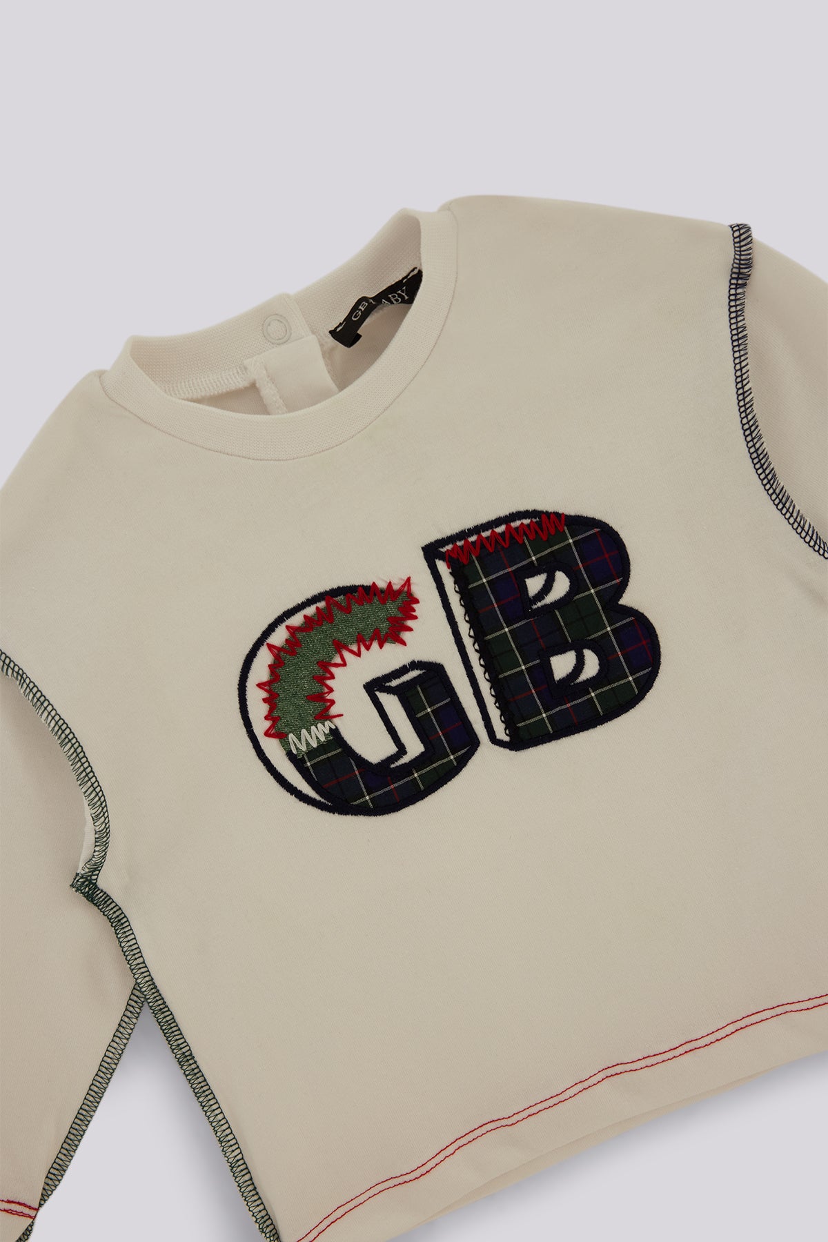 Baby Boy White Tracksuit Top