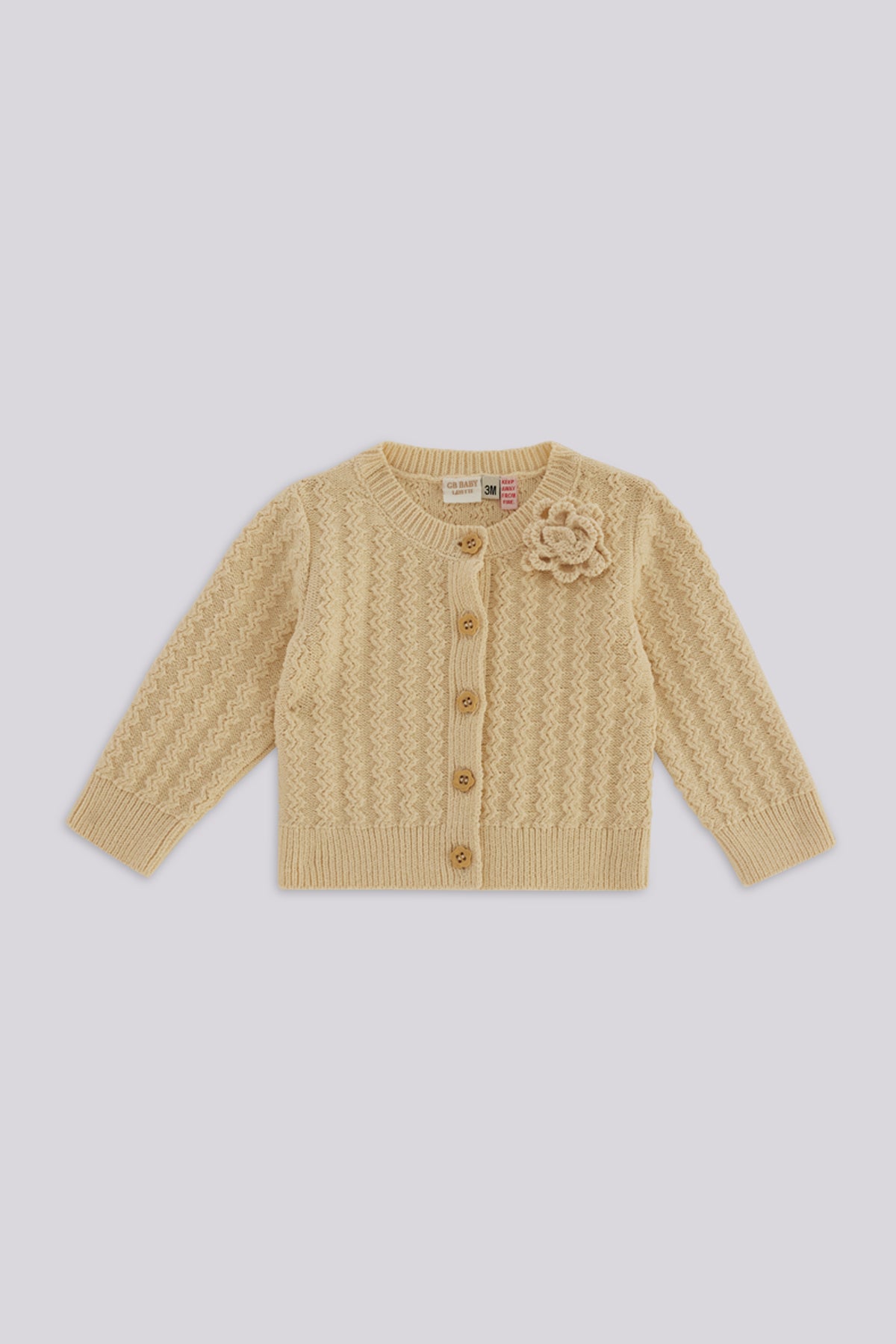 Baby Girl Beige Cardigan
