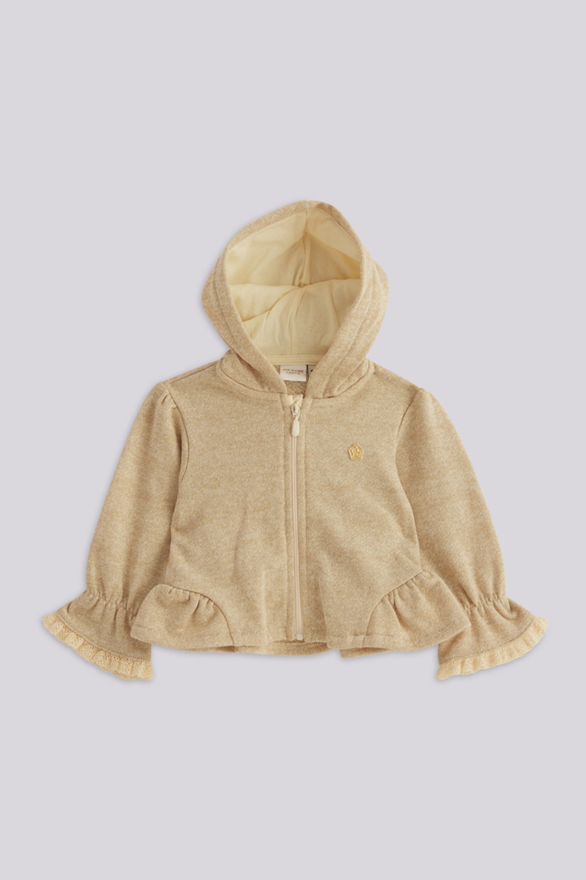 Baby Girl Beige Tracksuit Top