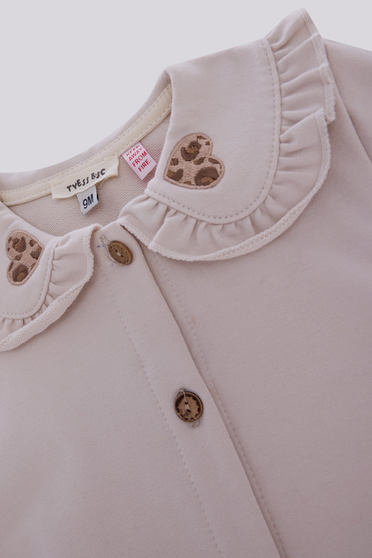 Baby Girl Ecru Overall