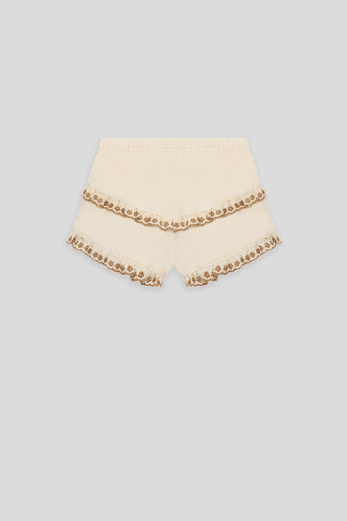 Baby Girl Ecru Shorts