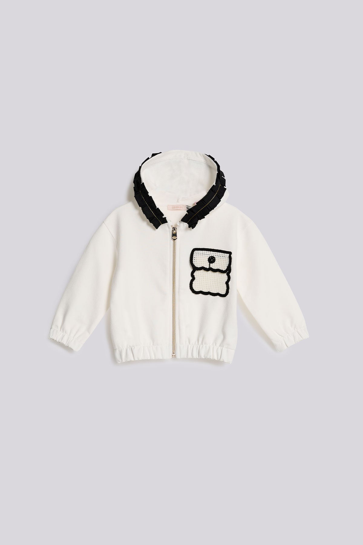 Baby Girl Ecru Tracksuit Top