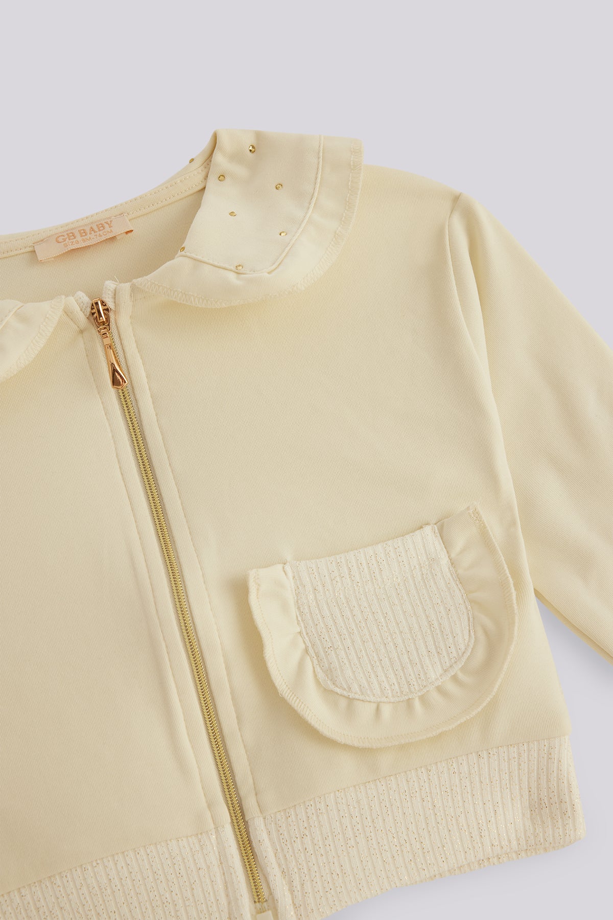 Baby Girl Ecru Tracksuit Top