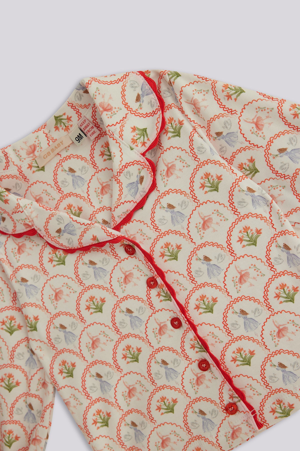 Baby Girl Patterned Pyjama Suit