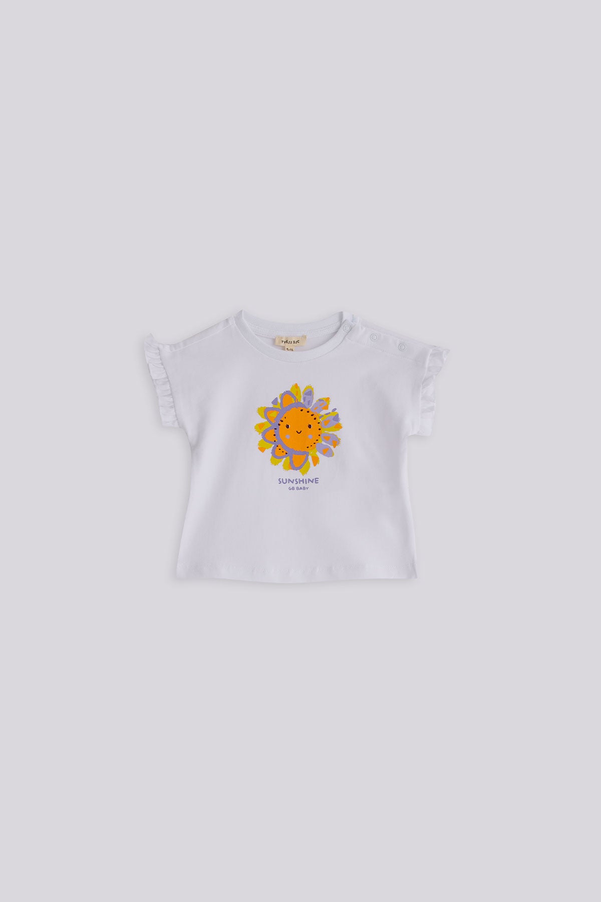 Baby Girl Patterned Shorts and T-shirt Set