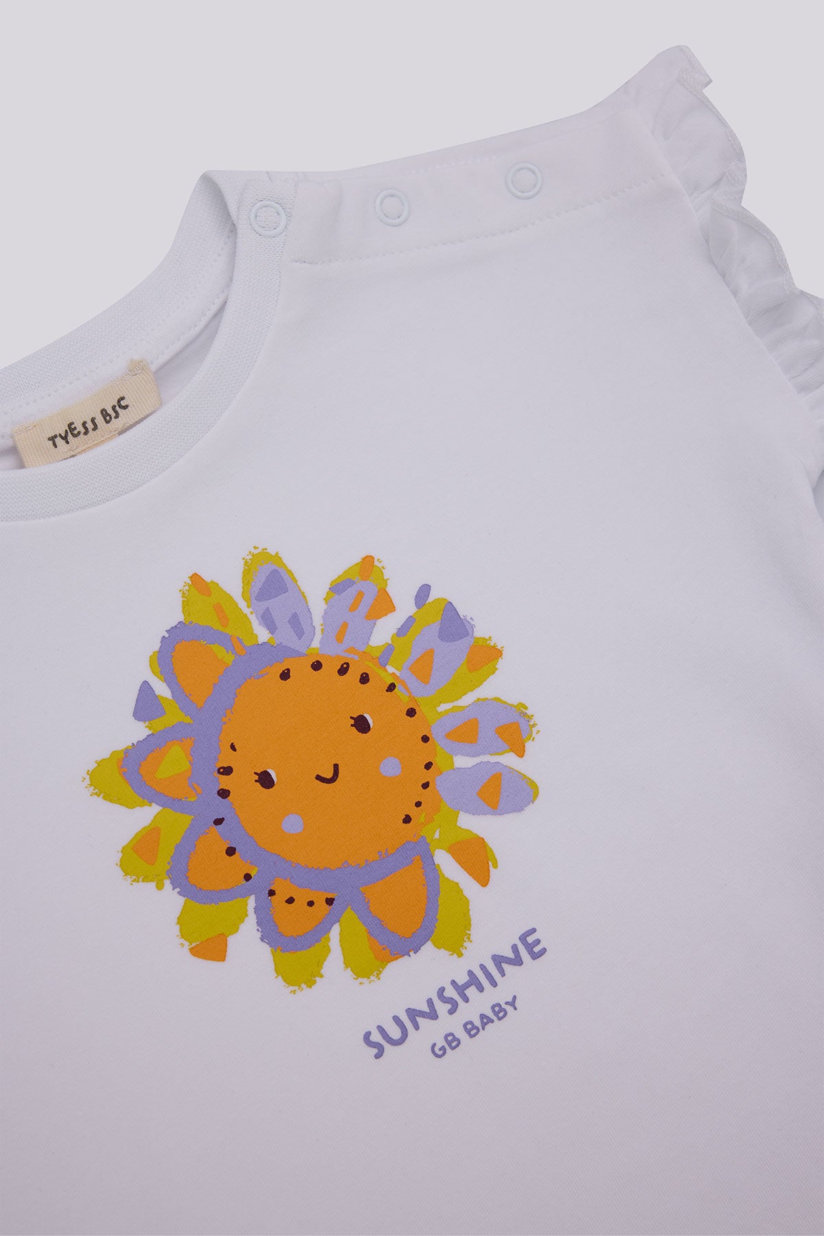 Baby Girl Patterned Shorts and T-shirt Set