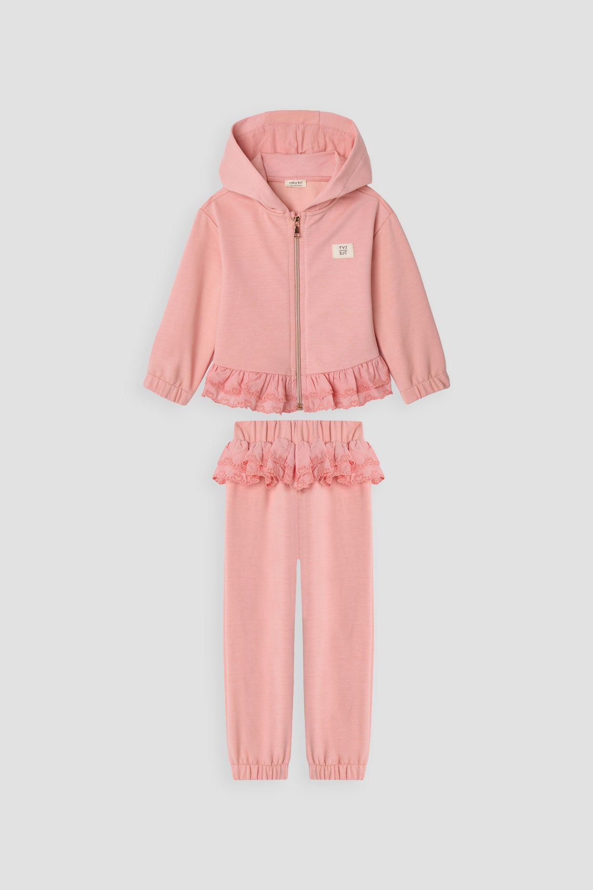 Baby Girl Pink Tracksuit Set