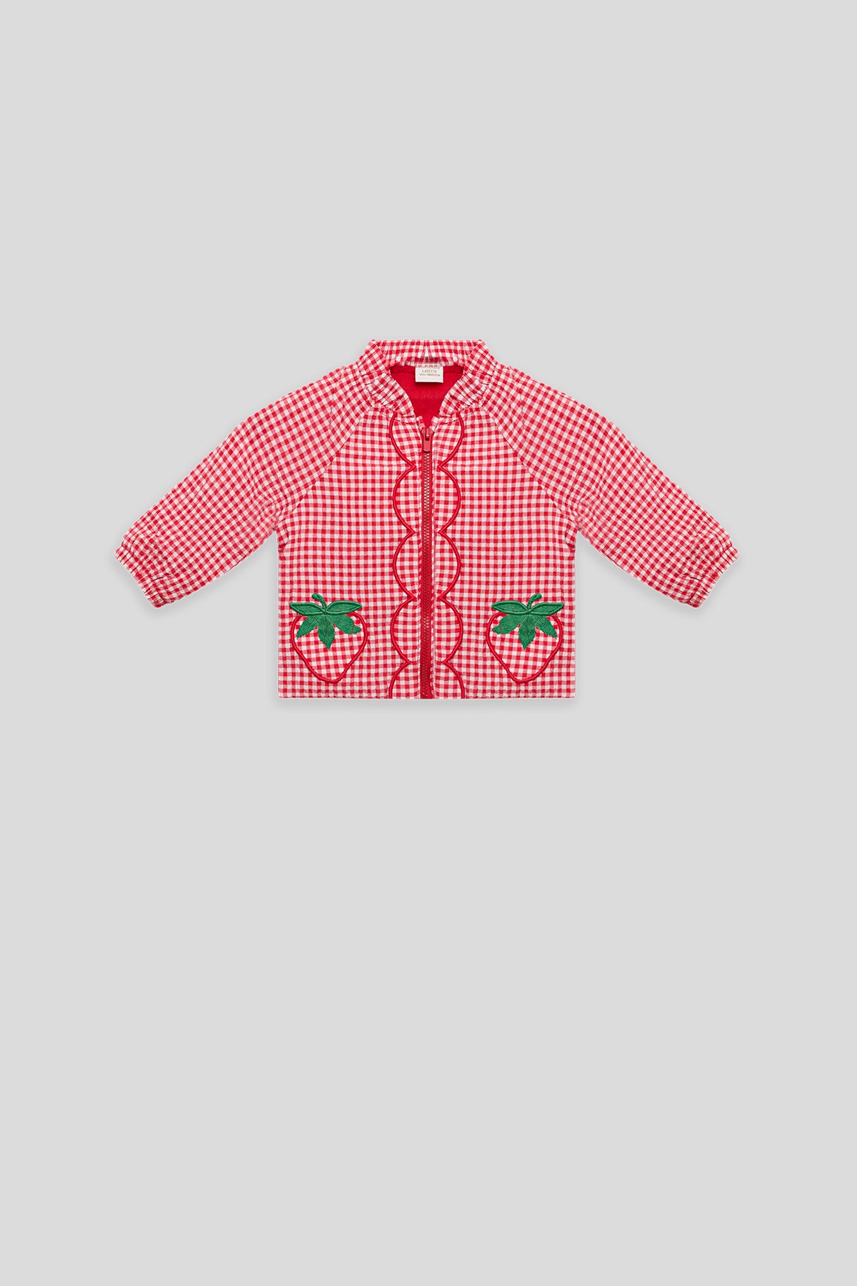 Baby Girl Plaid Tracksuit Top