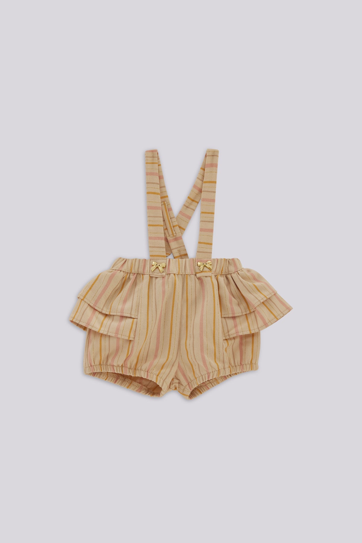 Baby Girl Striped Overall