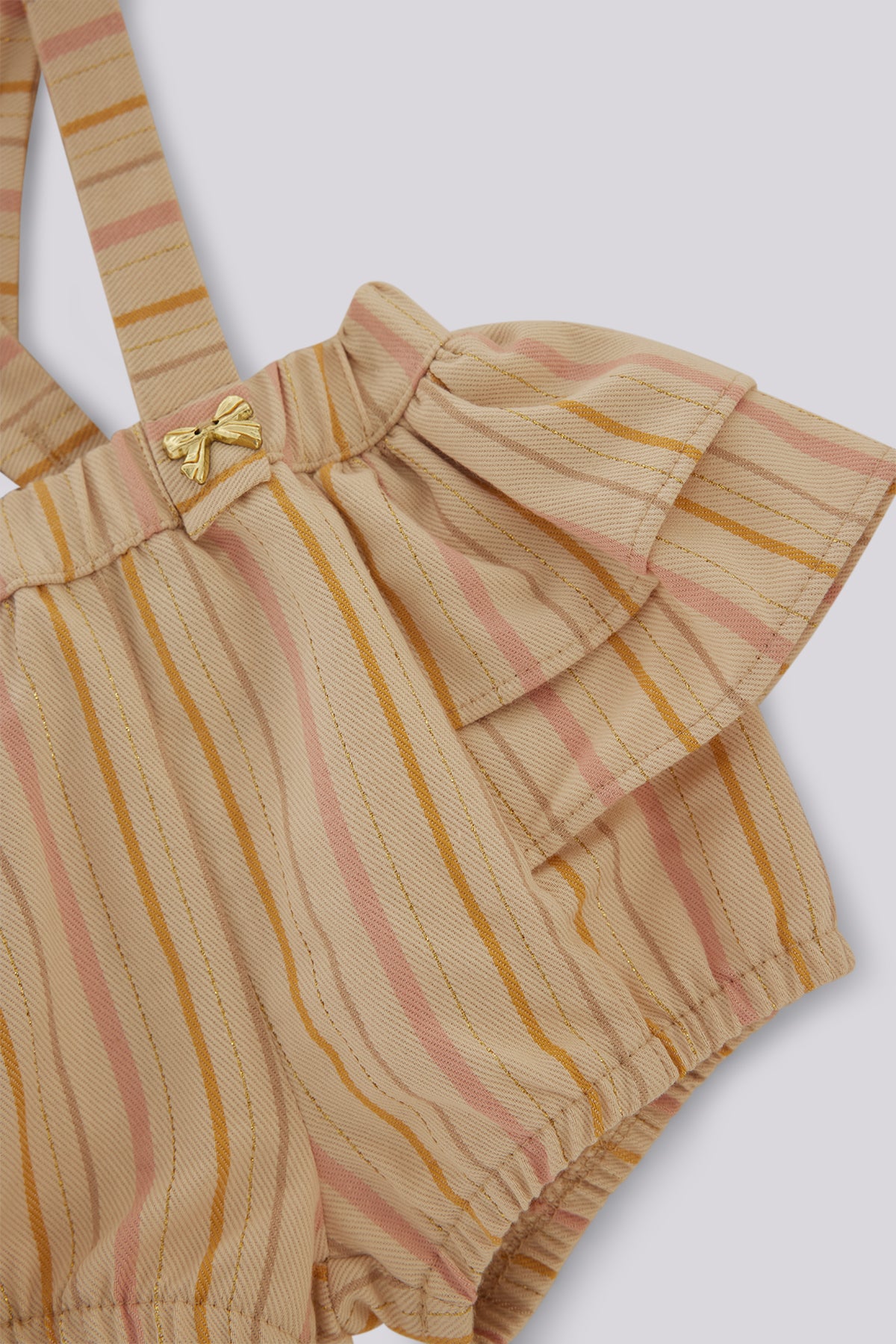 Baby Girl Striped Overall