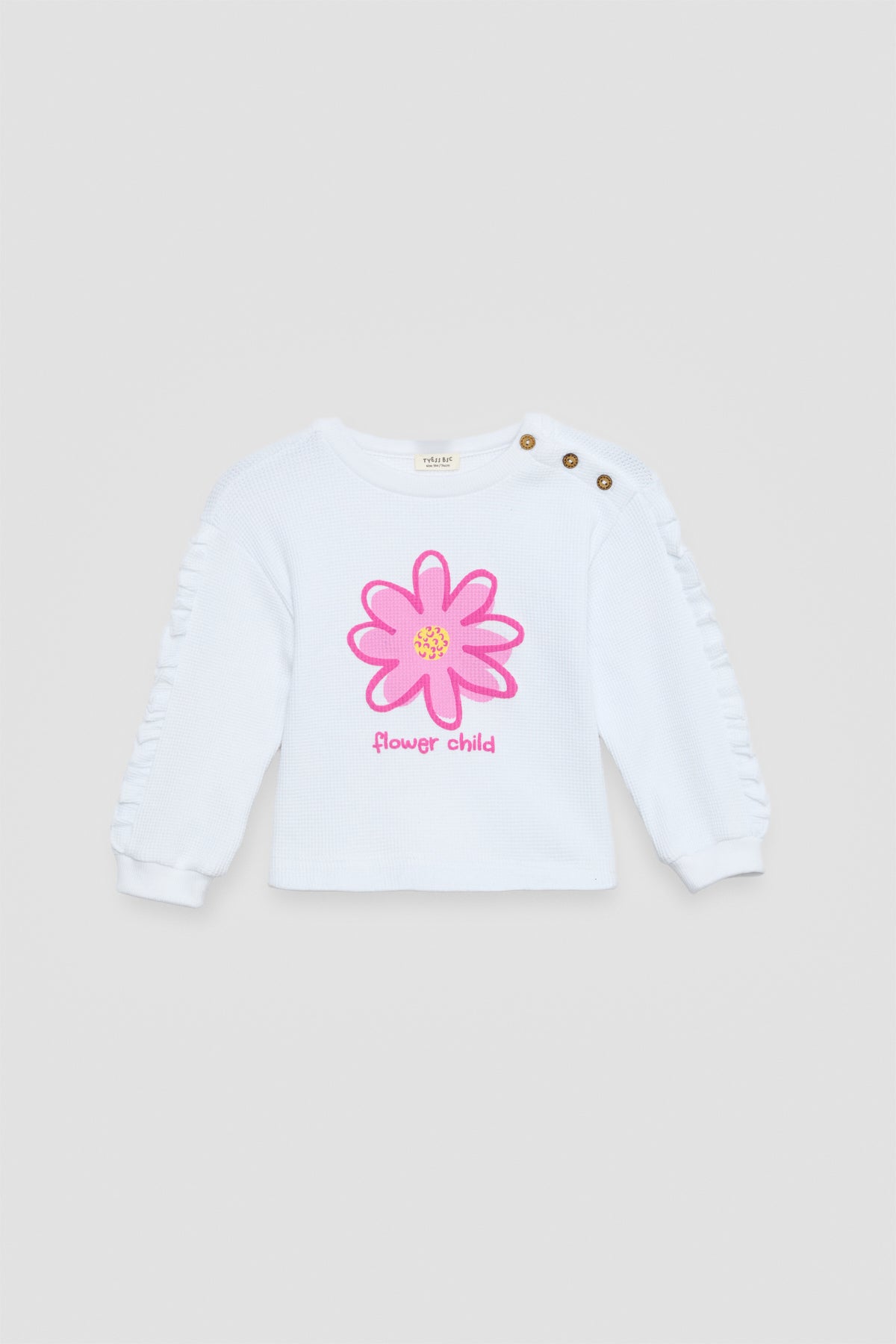 Baby Girl White Tracksuit Set