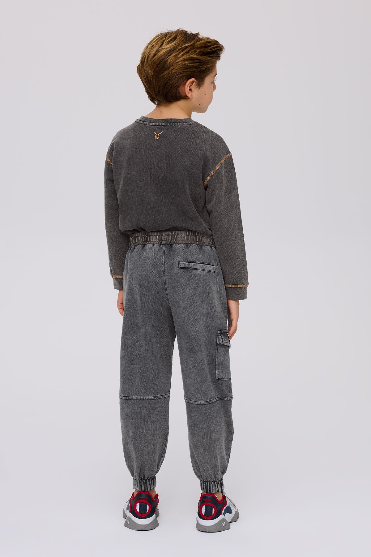 Boy Anthracite Tracksuit Bottom