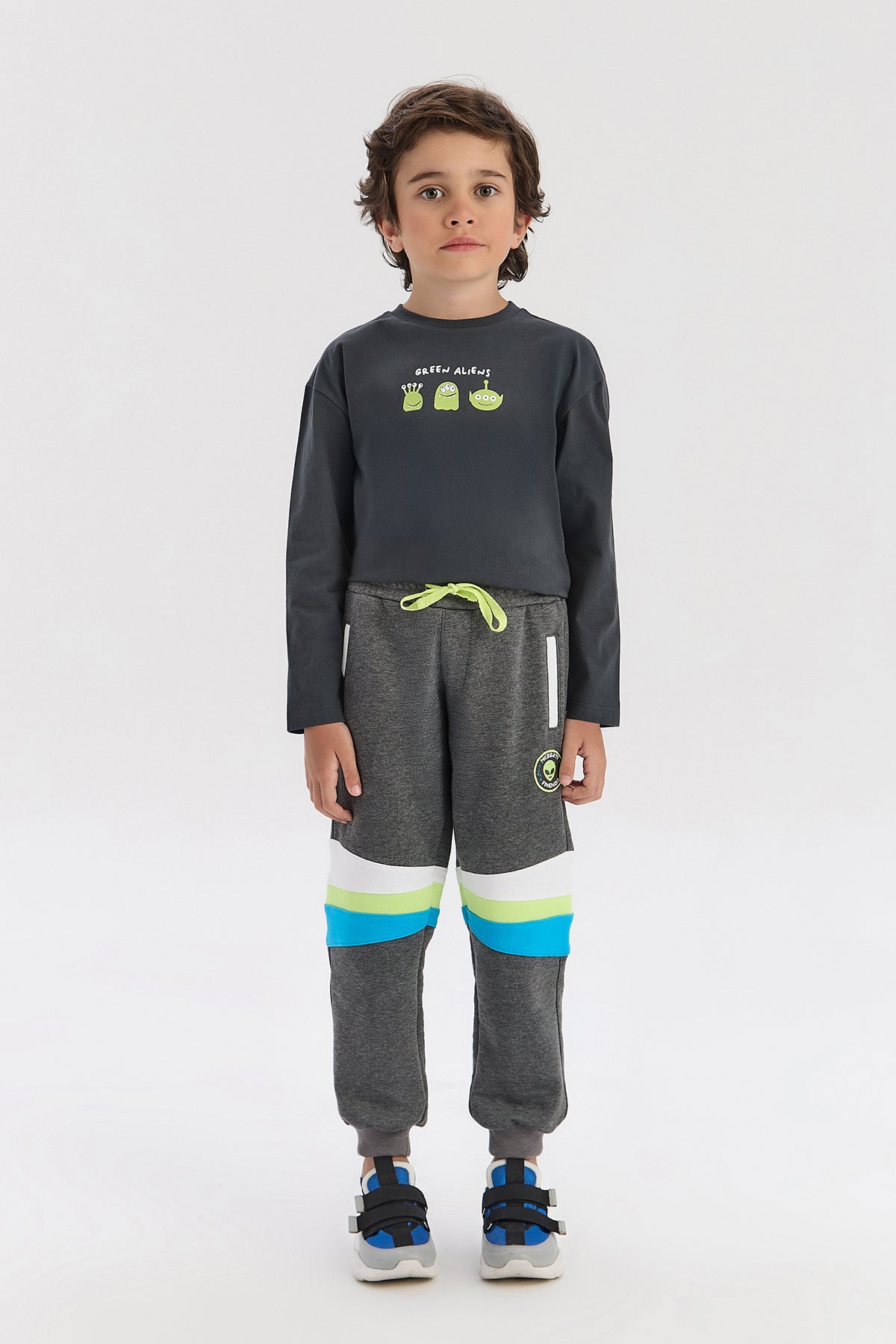 Boy Anthracite Tracksuit Bottom