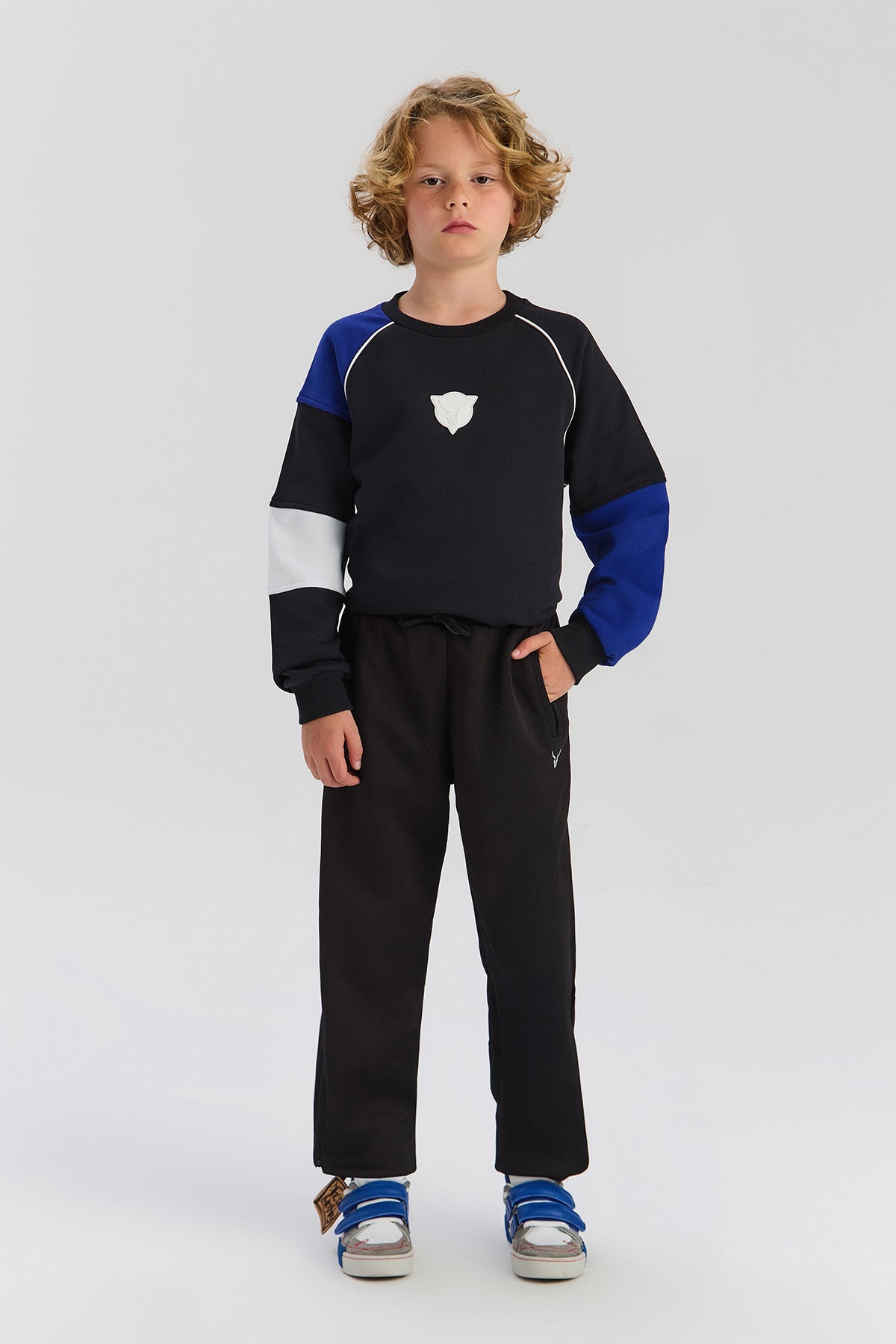 Boy Anthracite Tracksuit Bottom