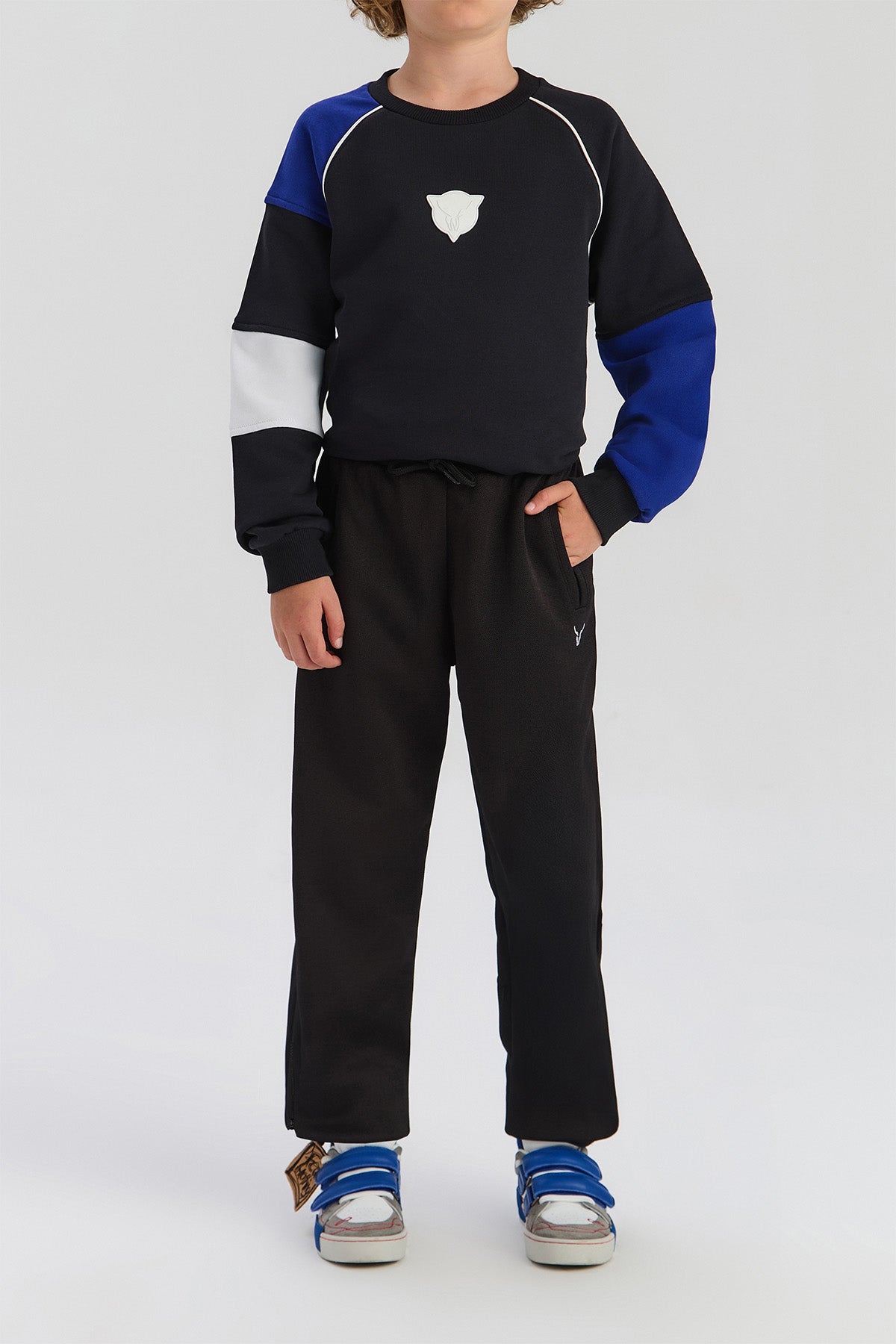 Boy Anthracite Tracksuit Bottom