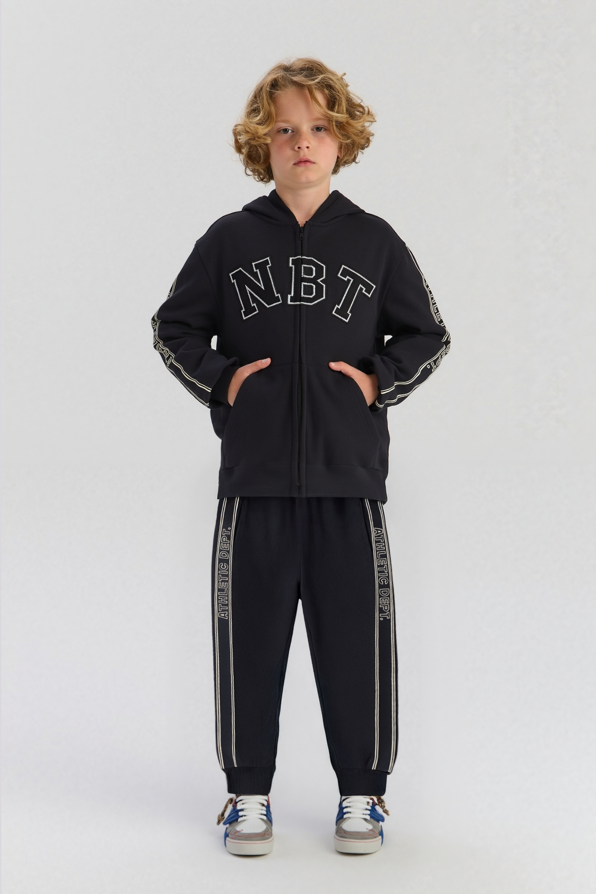 Boy Anthracite Tracksuit Bottom
