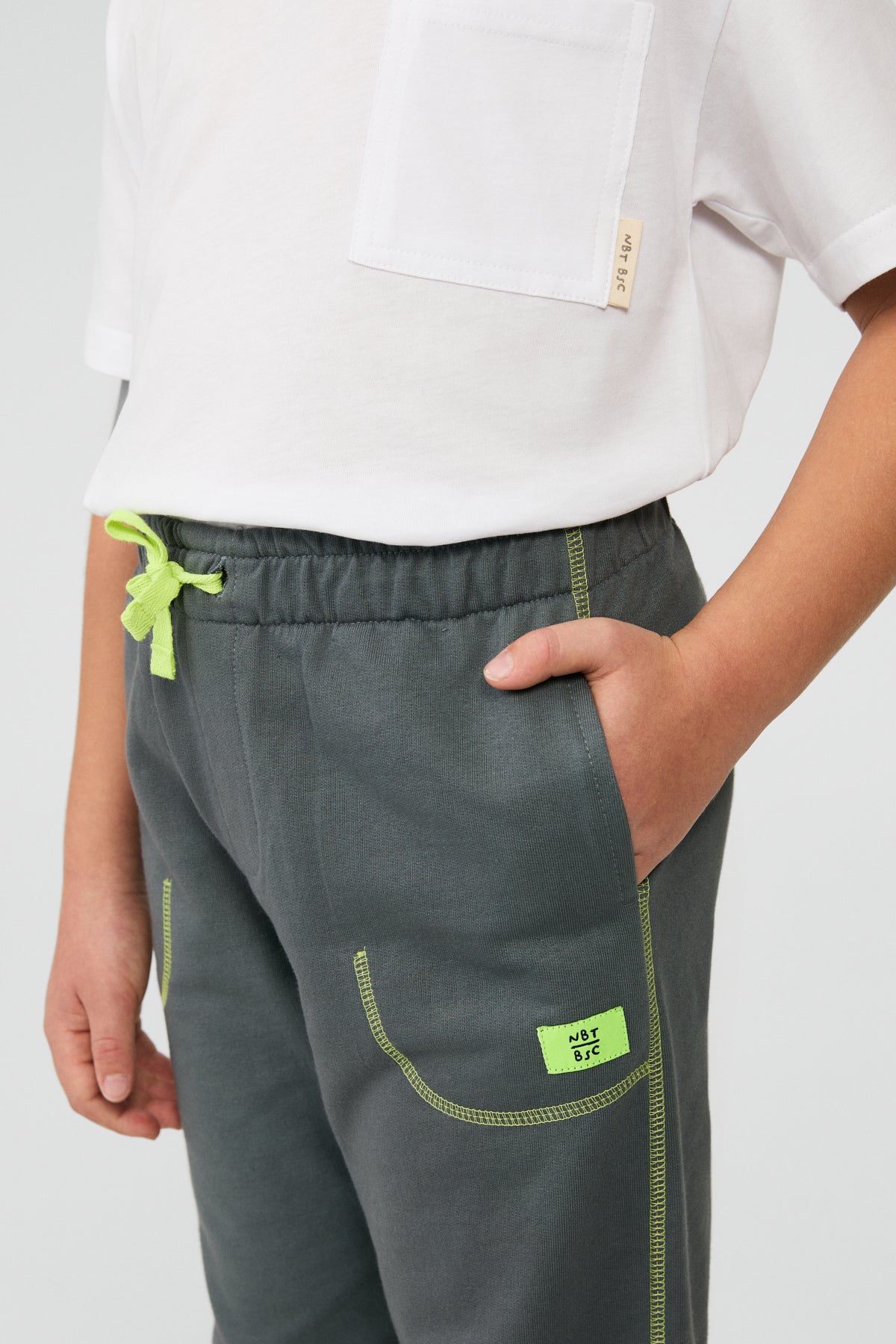 Boy Anthracite Tracksuit Bottom