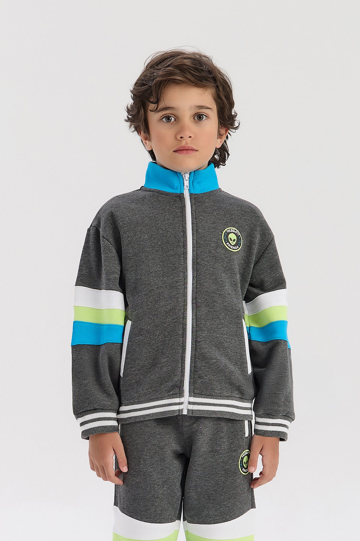 Boy Anthracite Tracksuit Top