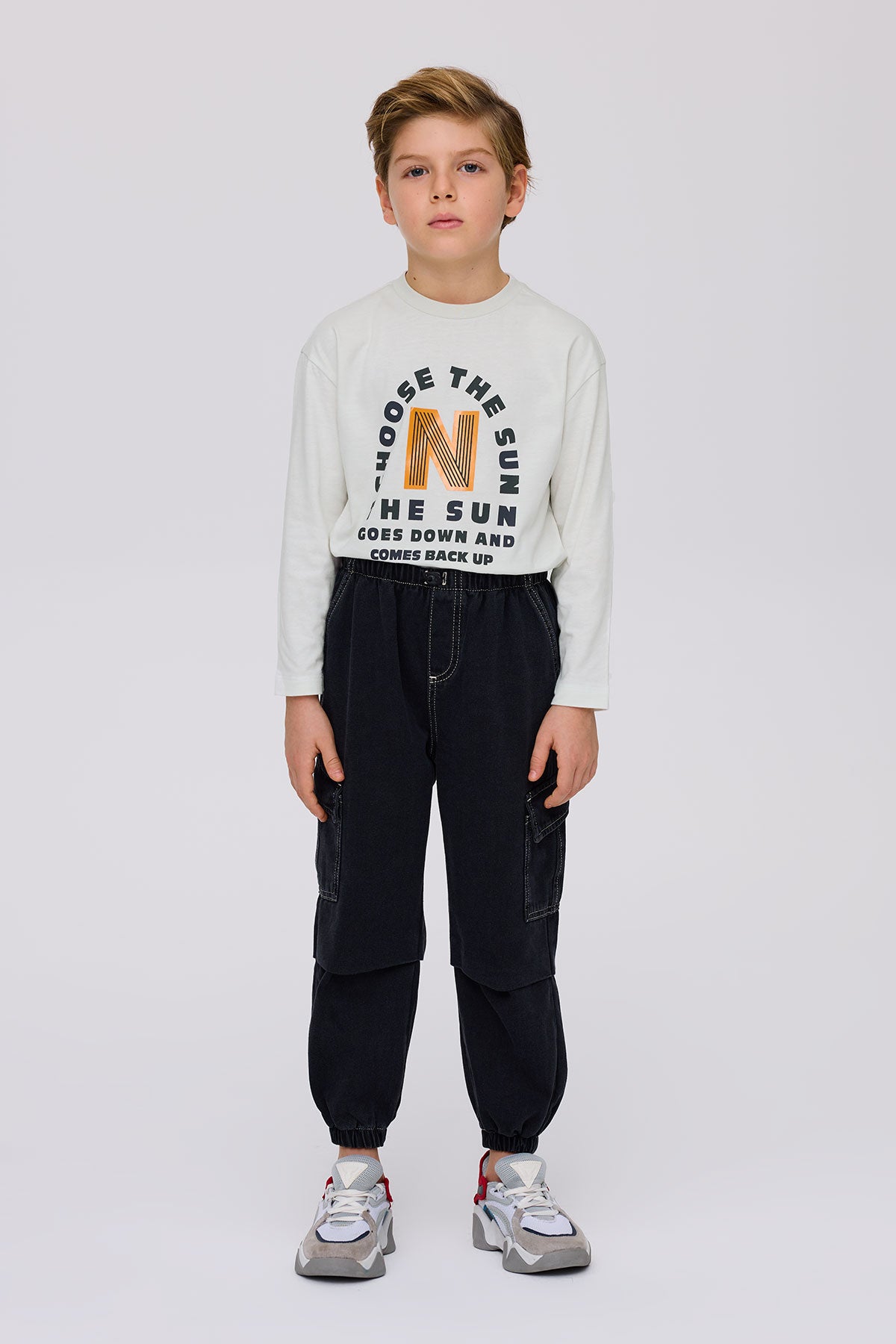 Boy Anthracite Trousers