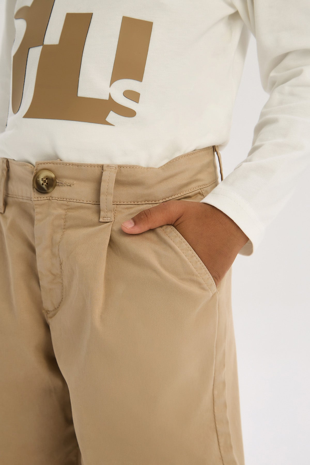 Boy Beige Trousers