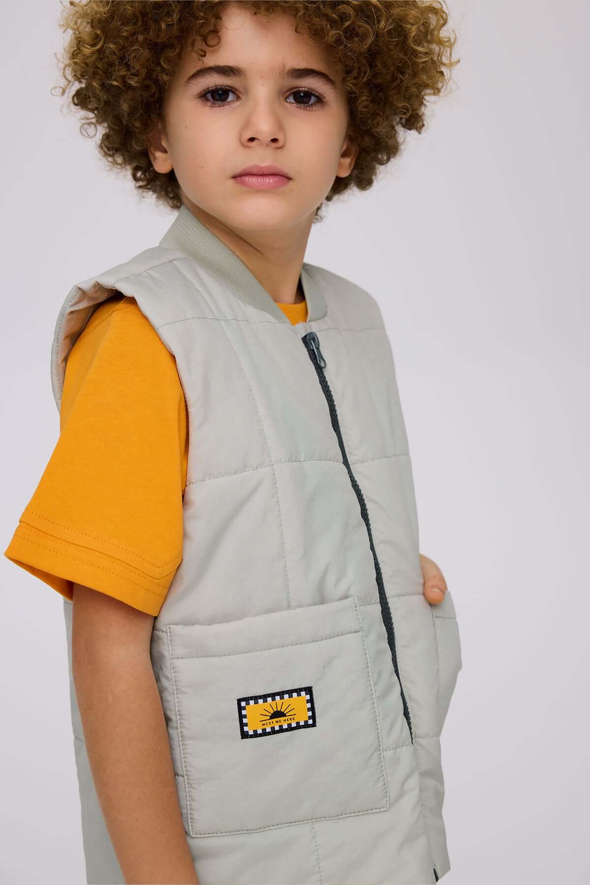 Boy Beige Vest
