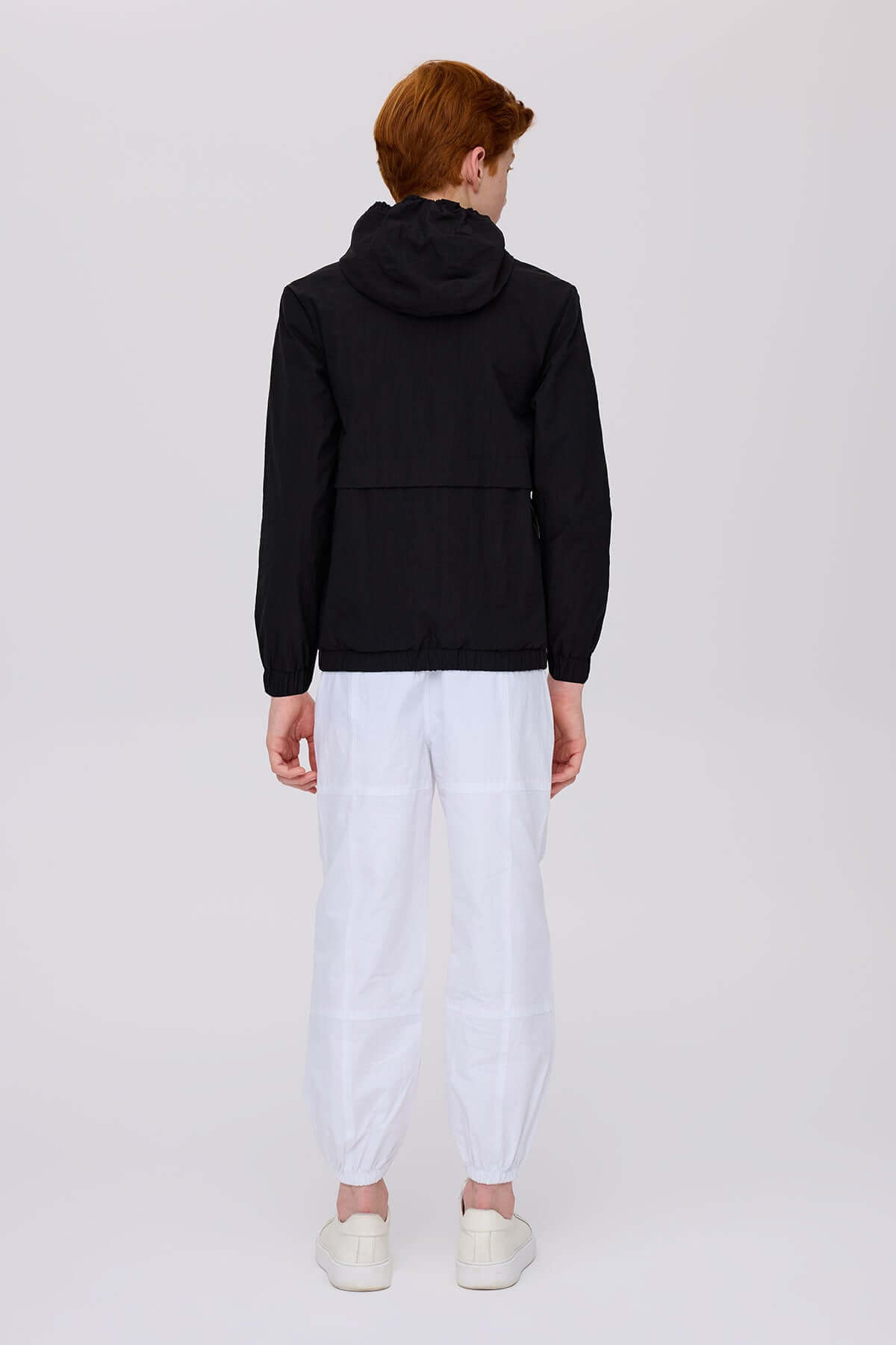 Boy Black Raincoat