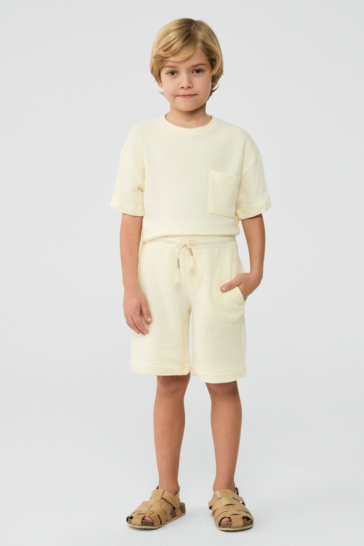 Boy Ecru Shorts