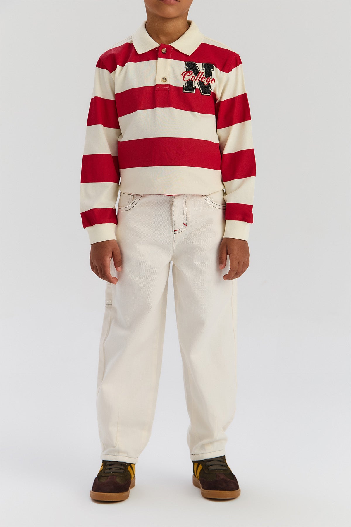Boy Ecru Trousers