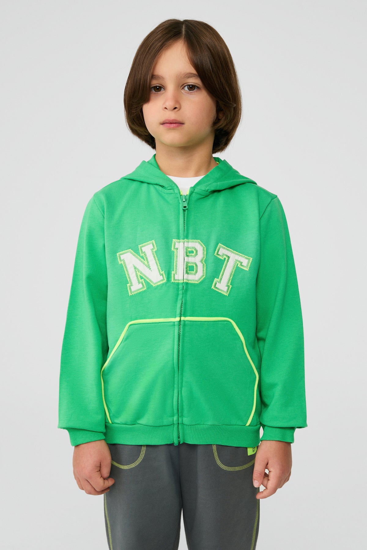 Boy Green Tracksuit Top