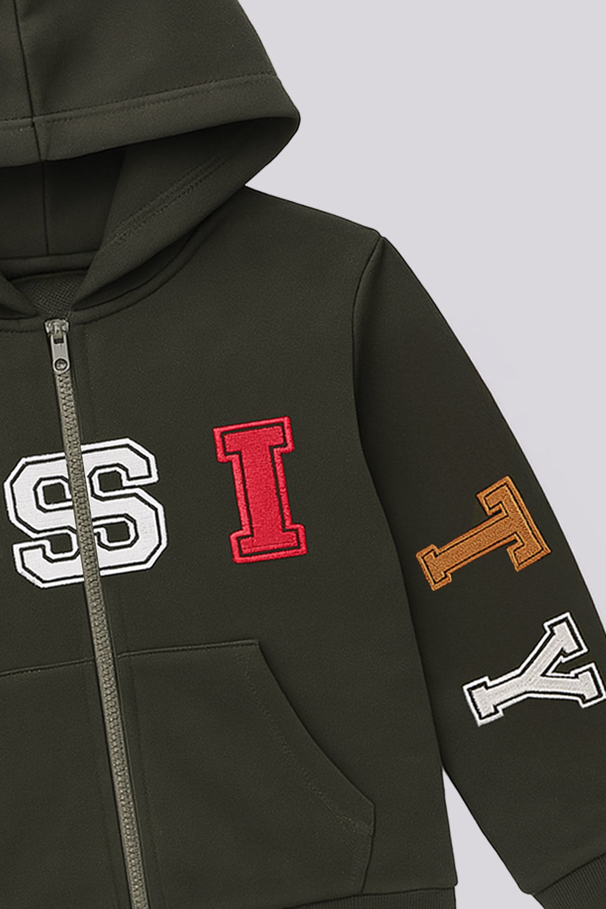 Boy Khaki Tracksuit Top
