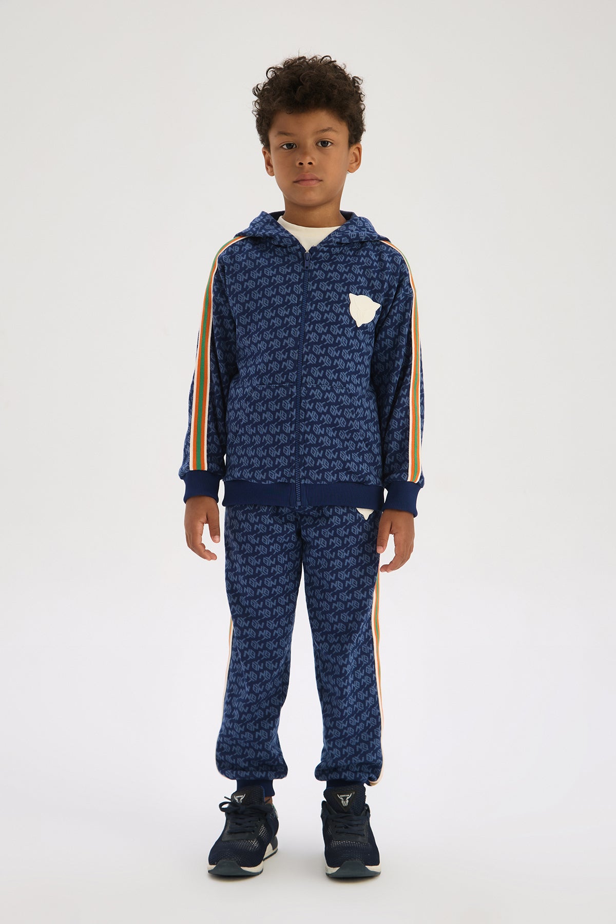 Boy Navy Blue Tracksuit Top