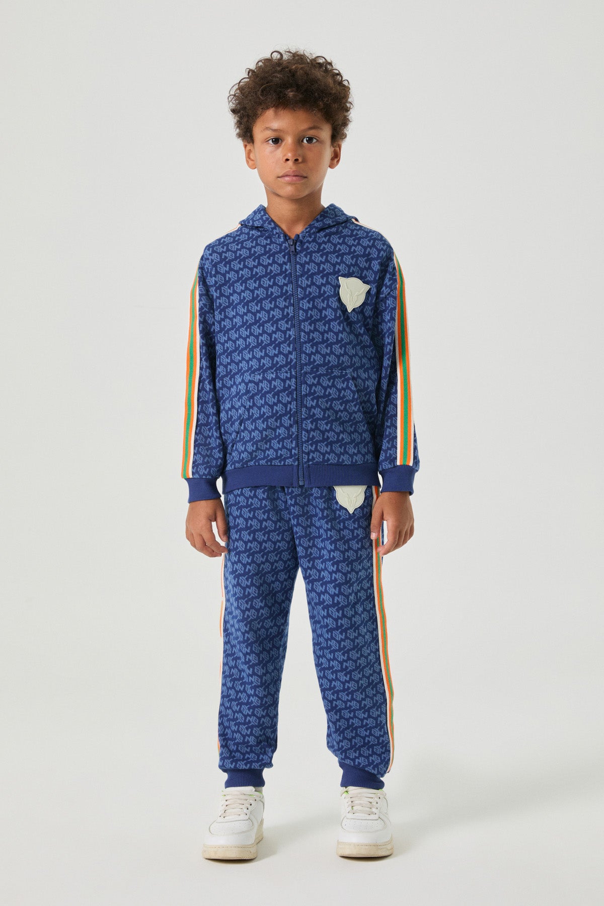 Boy Navy Blue Tracksuit Top