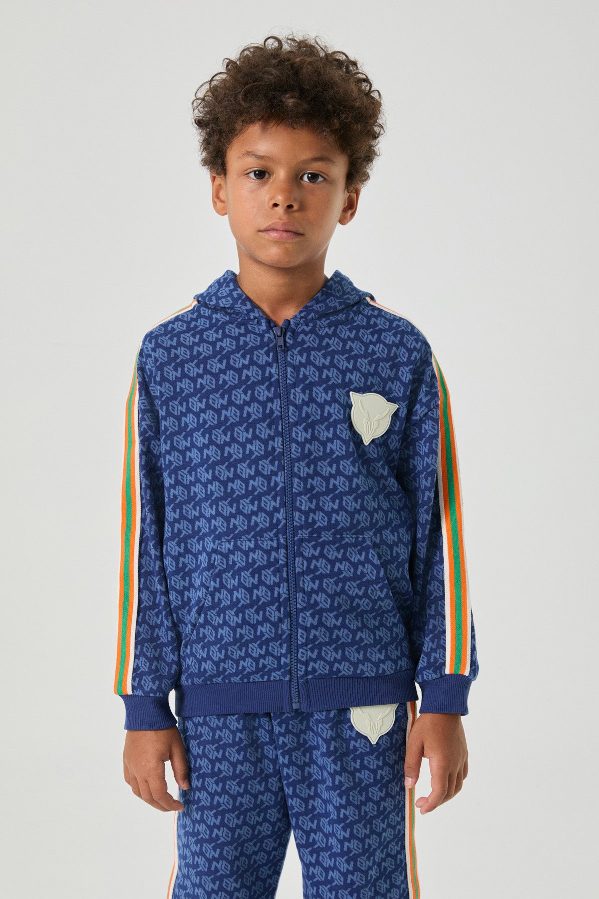 Boy Navy Blue Tracksuit Top