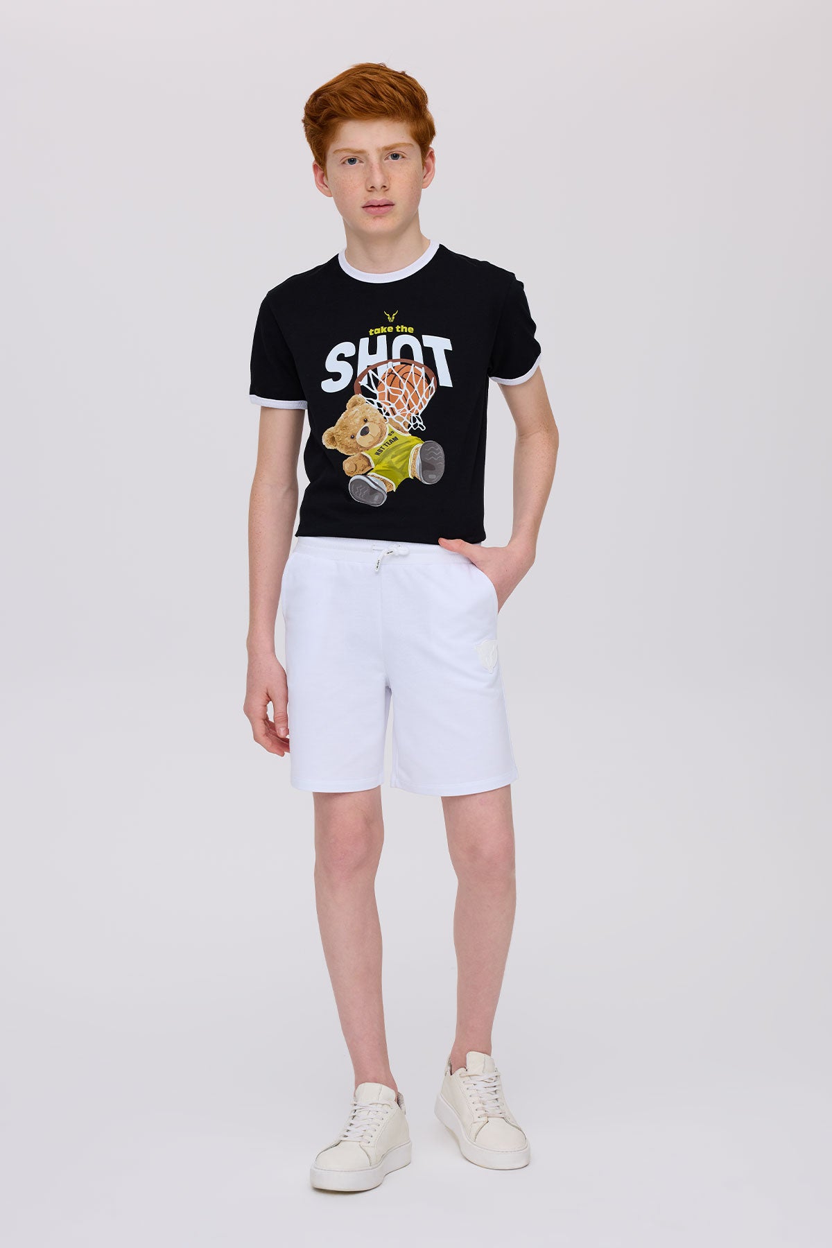 Boy White Shorts