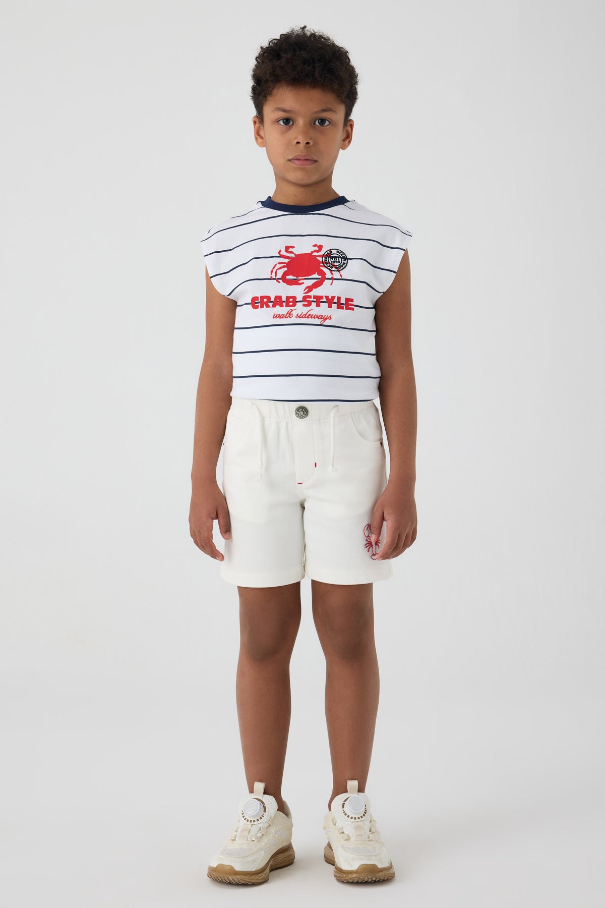 Boy White Shorts
