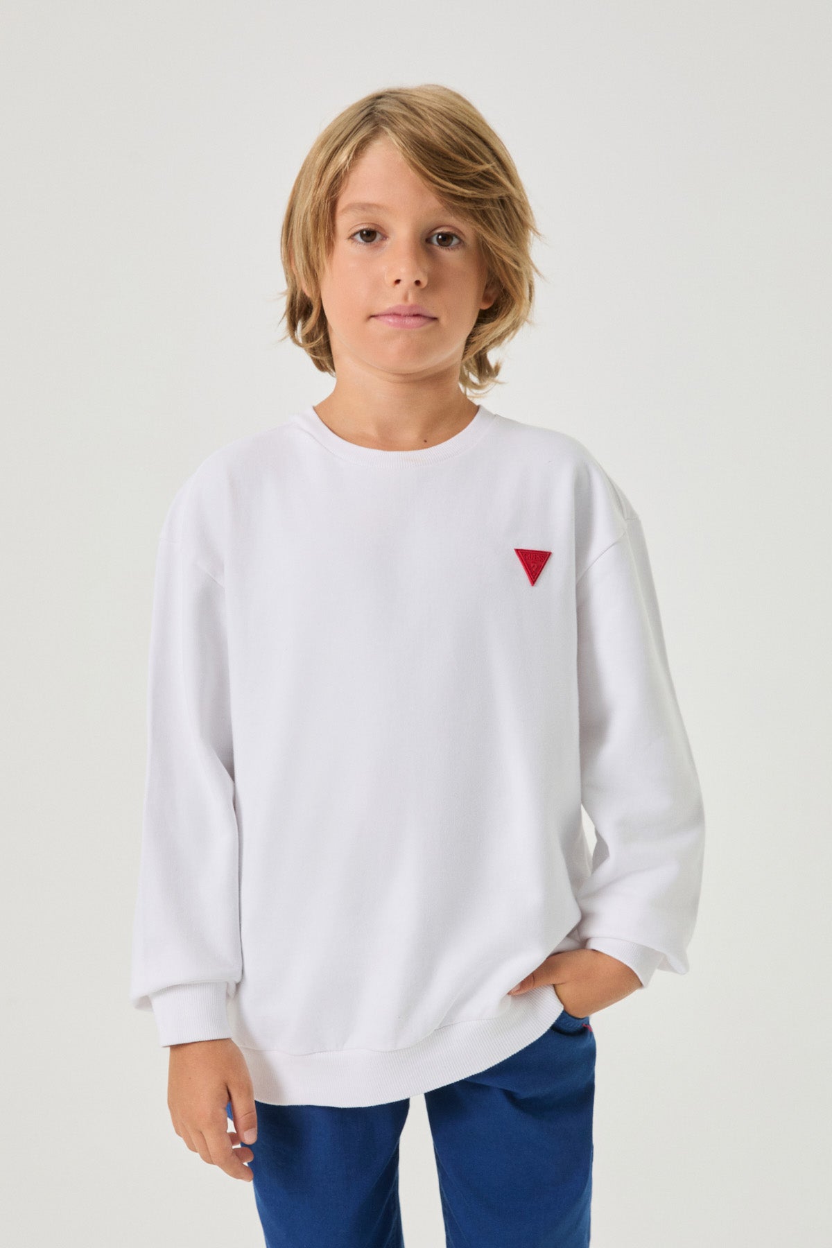Boy White Sweatshirt