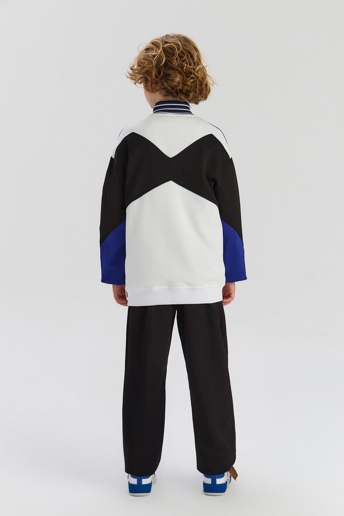 Boy White Tracksuit Top