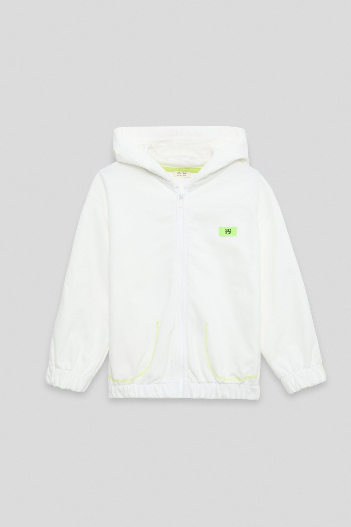 Boy White Tracksuit Top