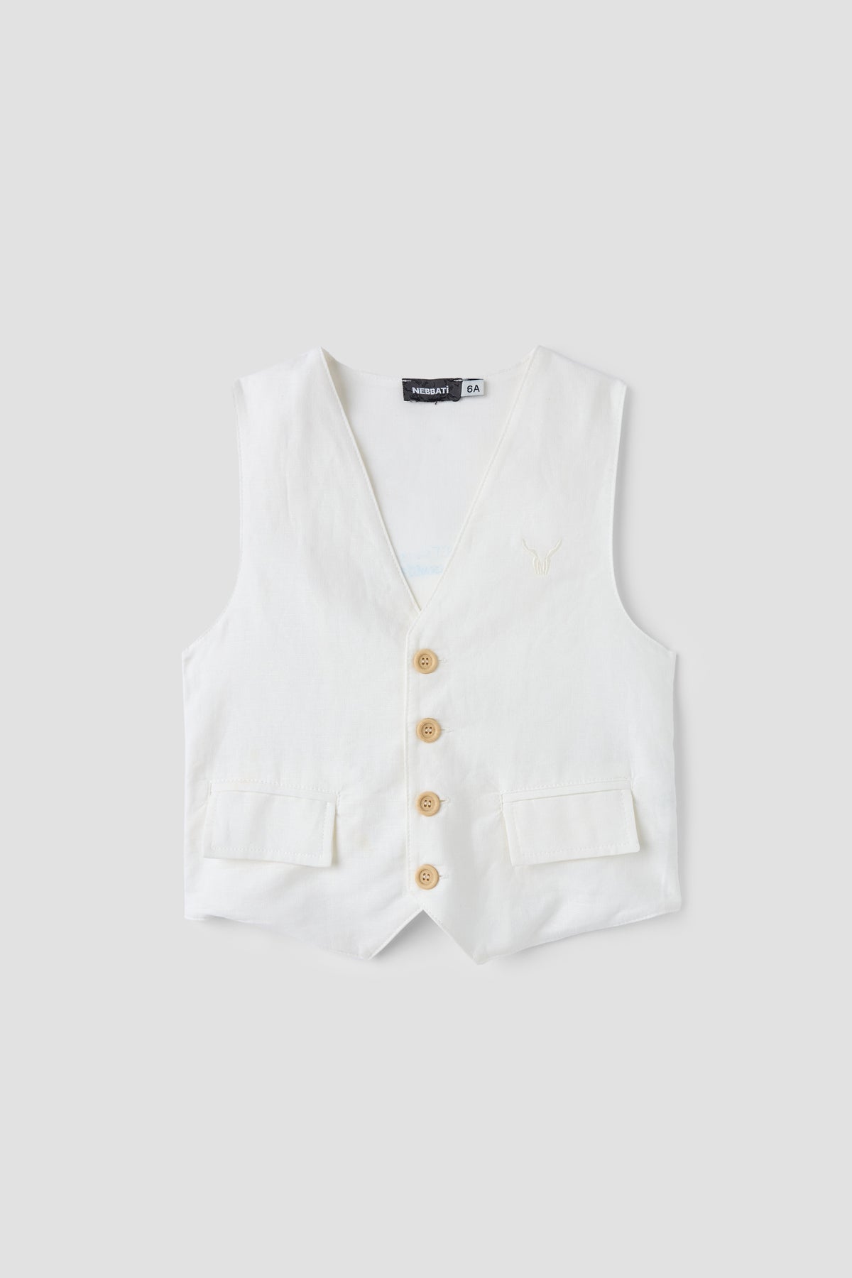 Boy White Vest