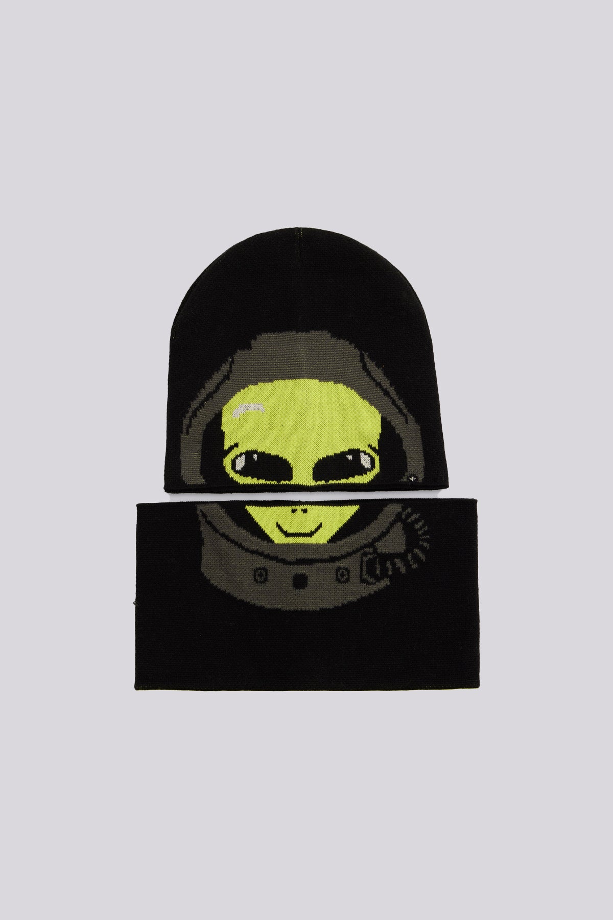 Boys Patterned Scarf and Beanie Set