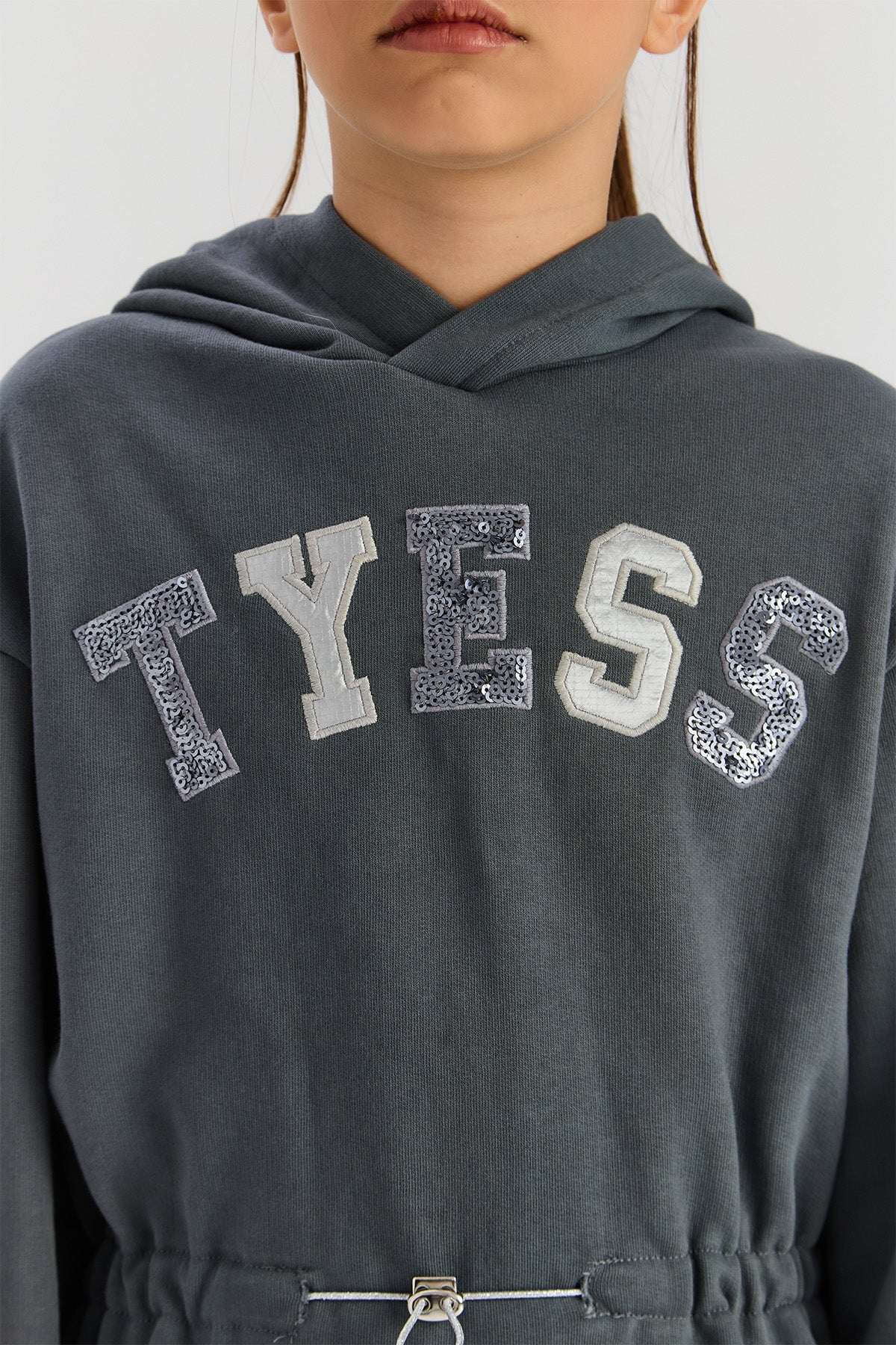 فستان أنثراسيت للبنات