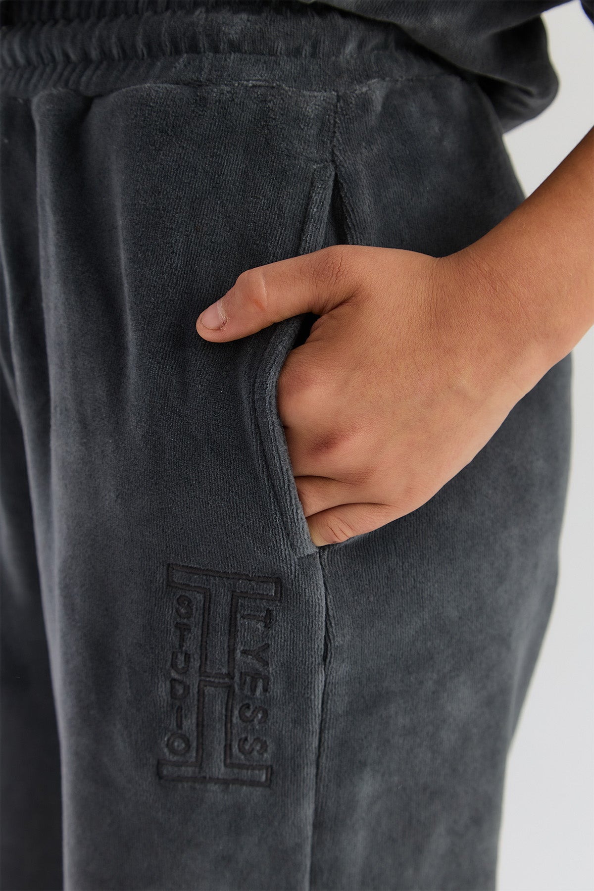 Girl Anthracite Tracksuit Bottom