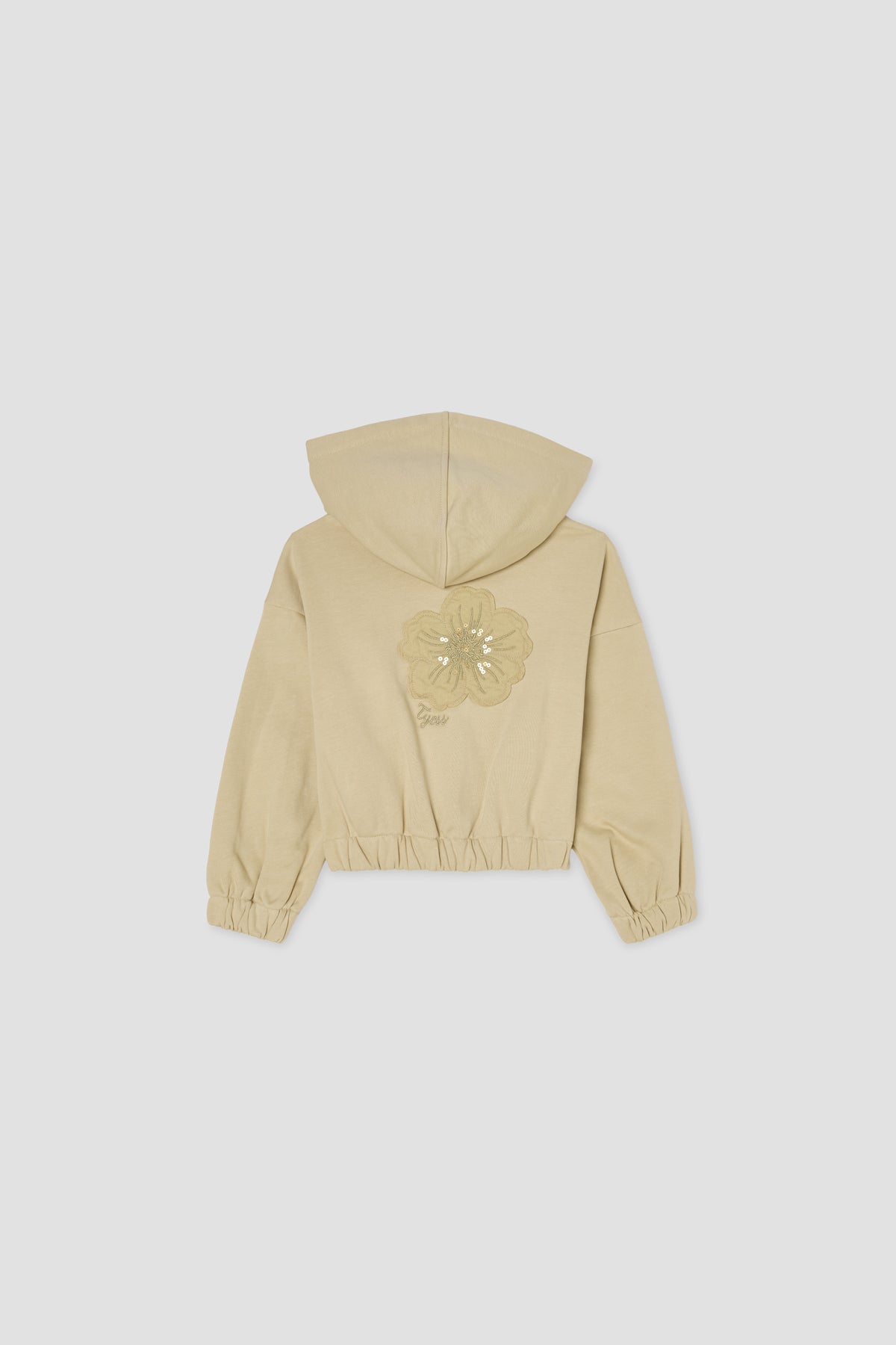 Girl Beige Tracksuit Top